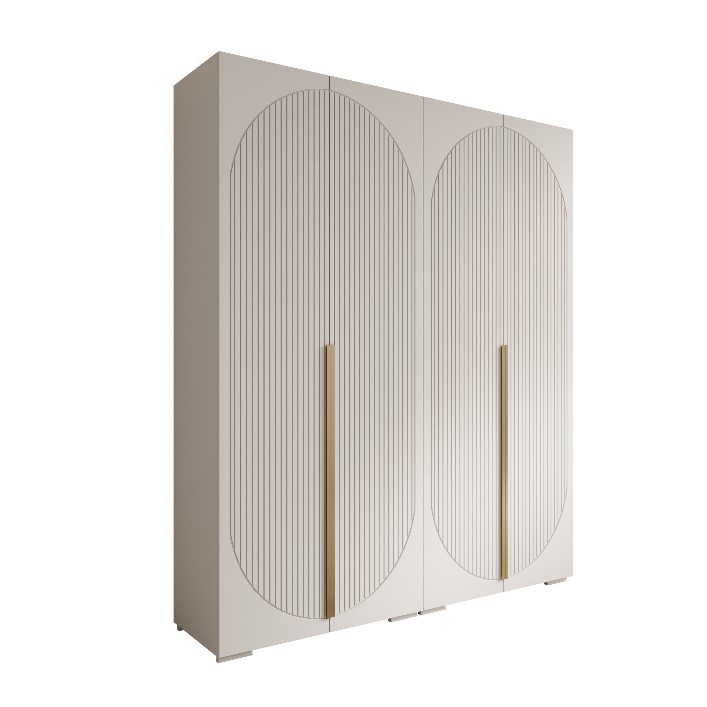Mayfair - Kledingkast 4-deurs - Wit - 200x47x237 cm