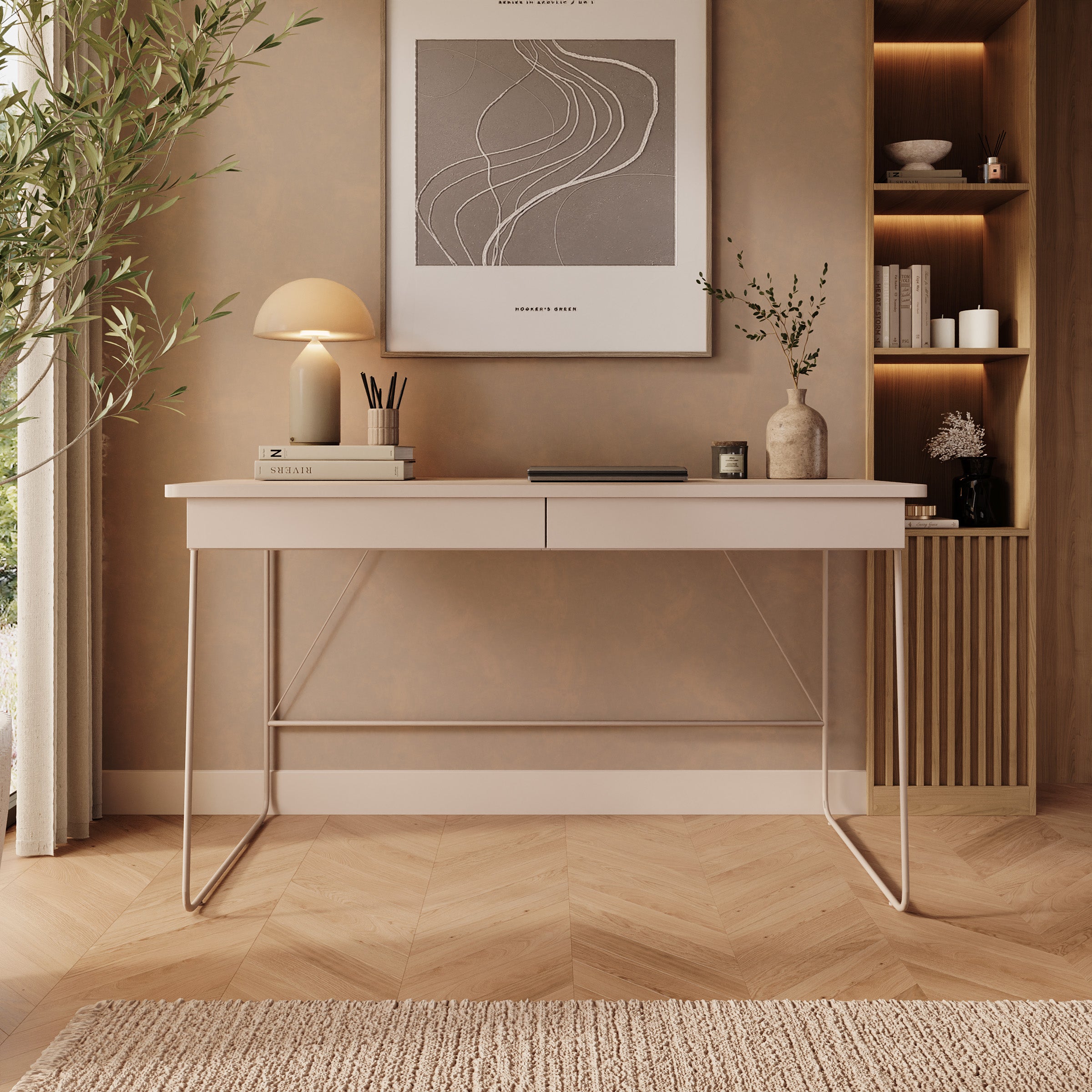 Medea - Bureau - Beige - 135x67x77 cm
