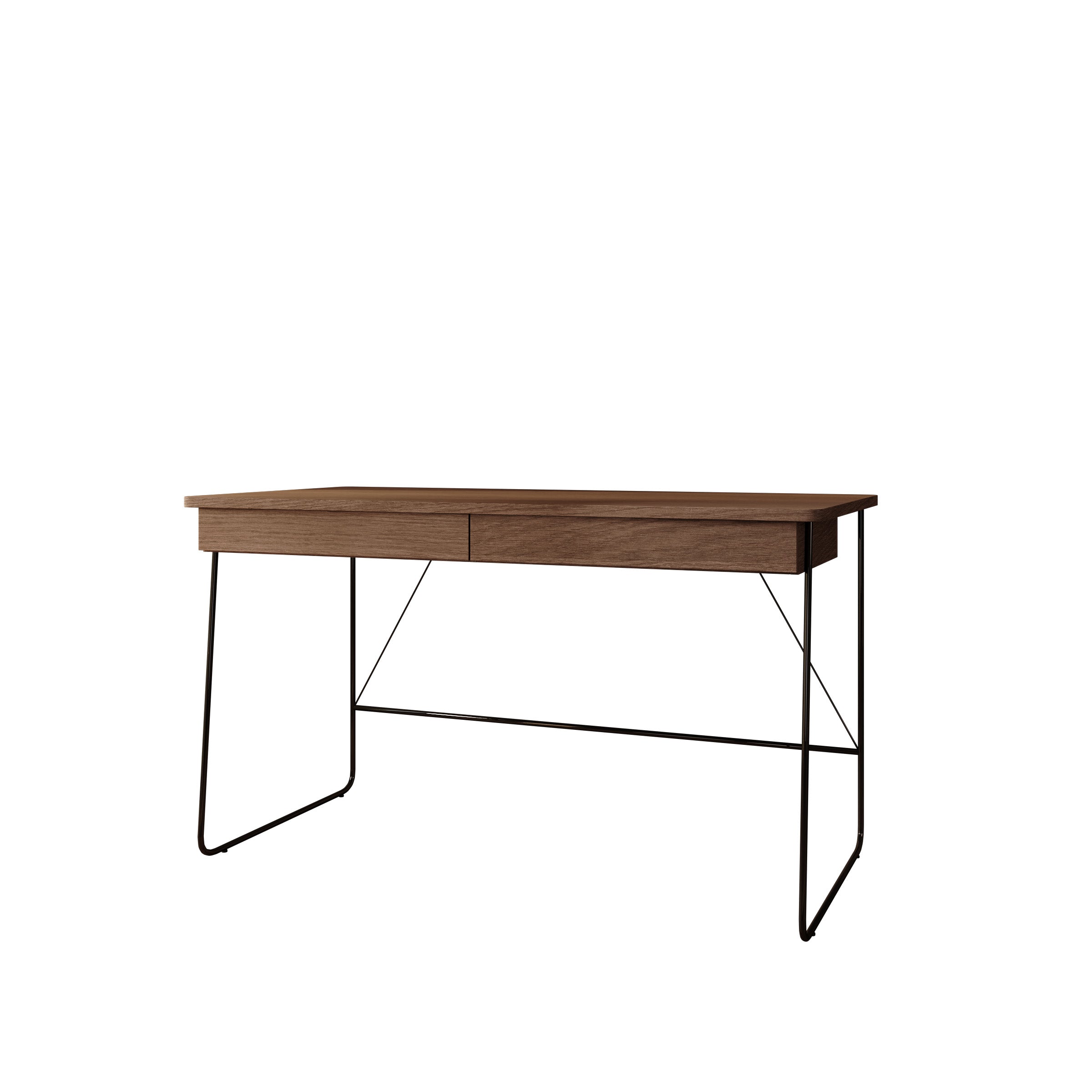 Medea - Bureau - Donker eikenpatroon - 135x67x77 cm