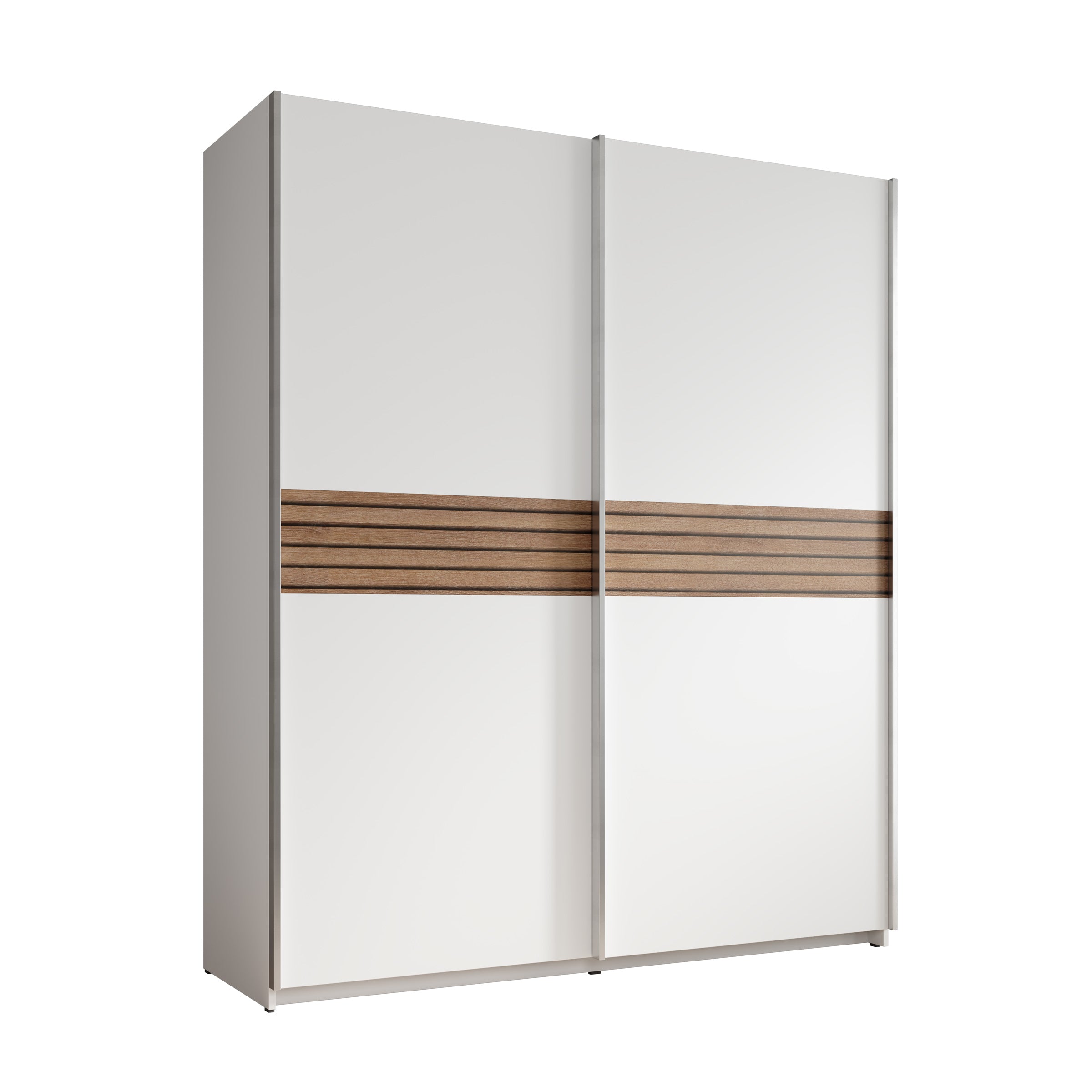 Mendoza - Kledingkast - Wit - 170x59x205 cm