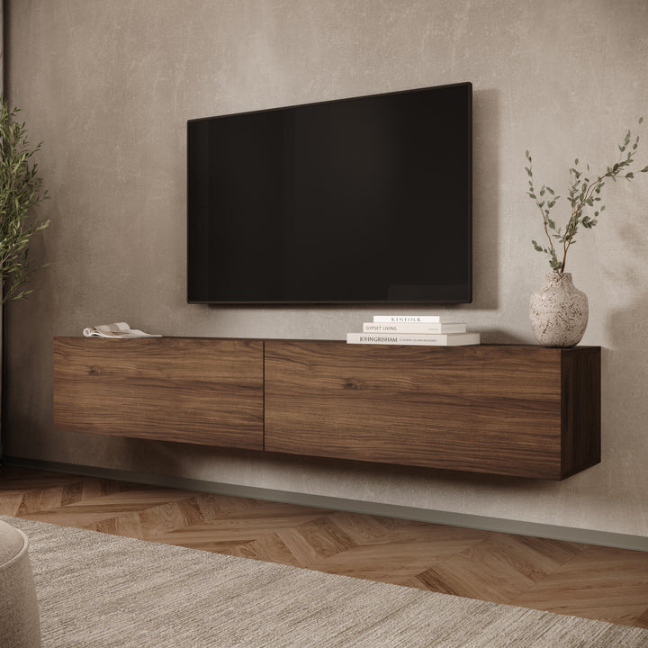 Merion - TV-Meubel - Walnootpatroon - 180x32x32 cm