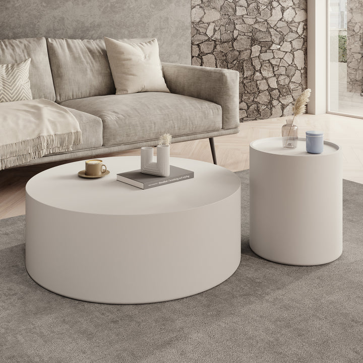 Mesa - Salontafel set van 2 - Wit - 90x32 cm