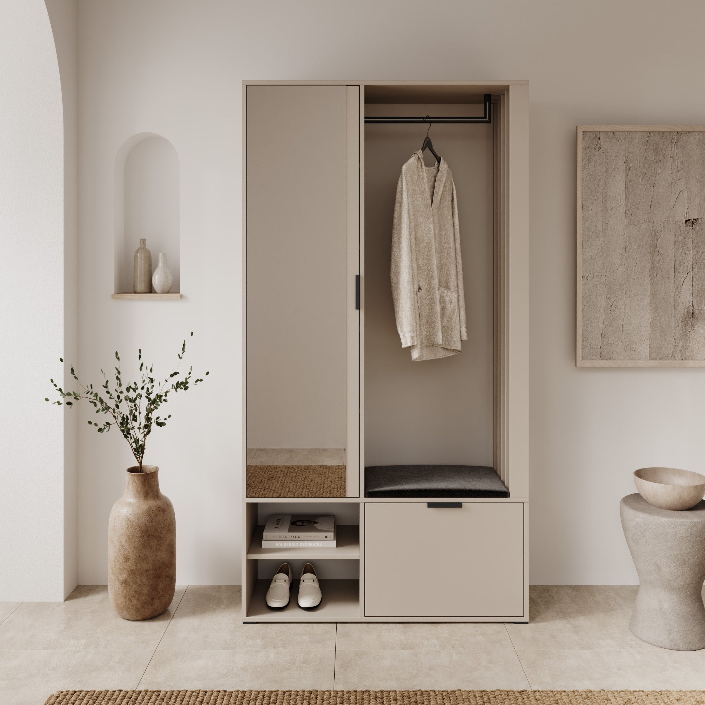 Montana - Halkast - Beige - 100x33x189 cm