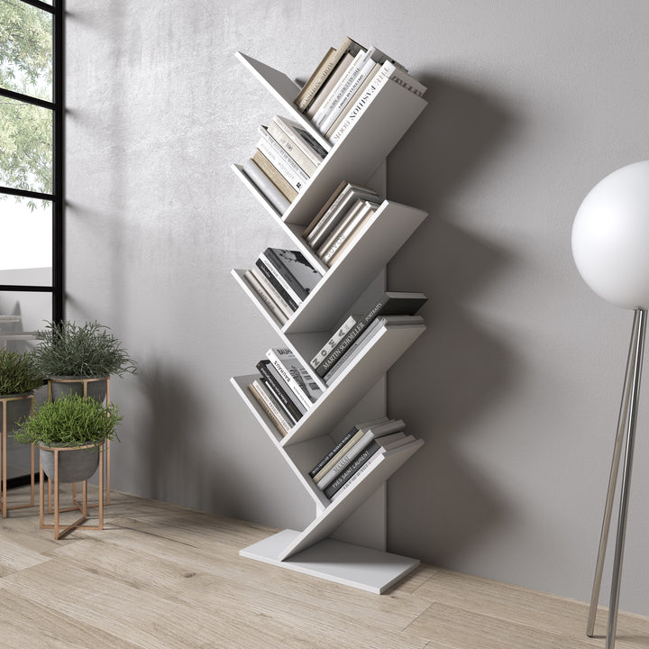 Mirabelle - Boekenkast - Wit - 49x24x149 cm