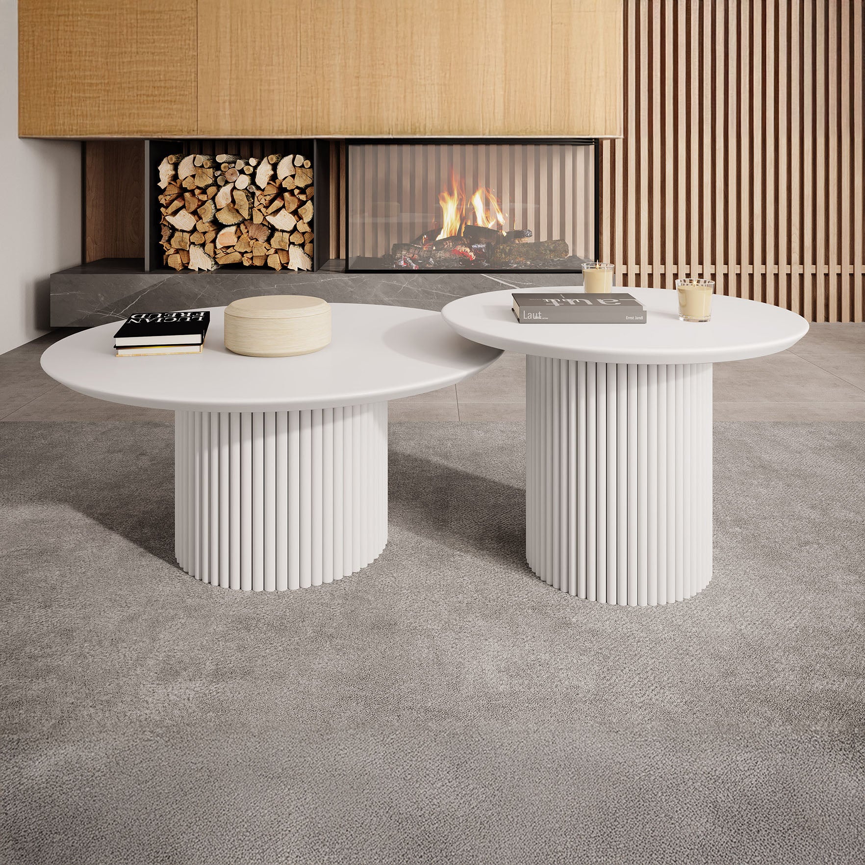 Mixx - Salontafel set van 2 - Wit