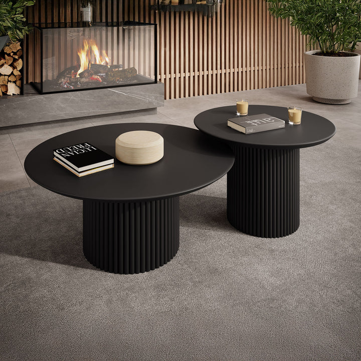 Mixx - Salontafel set van 2 - Zwart
