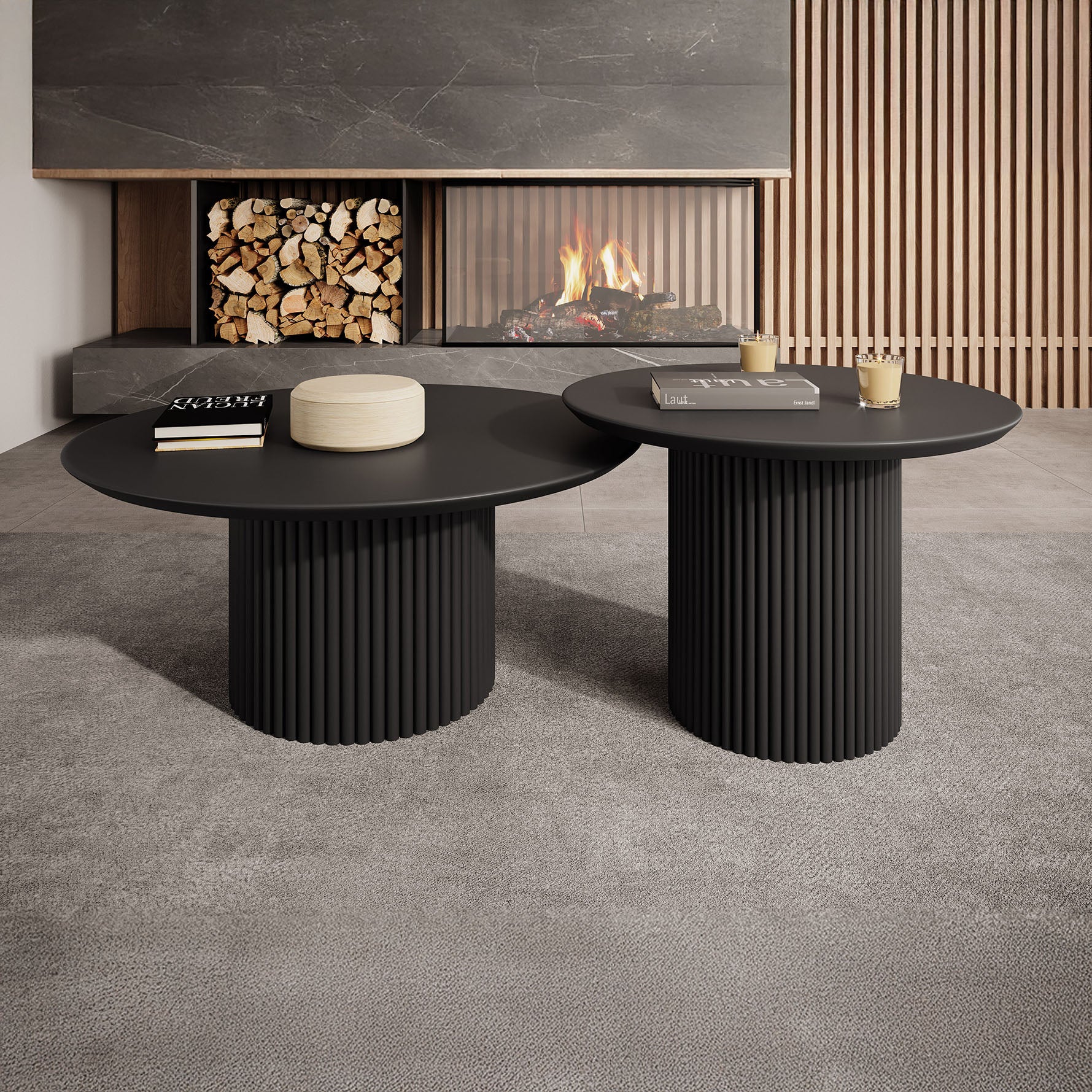 Mixx - Salontafel set van 2 - Zwart