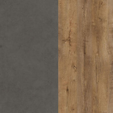Monaco - Dressoir - Eiken/grijs - 140x43x80 cm