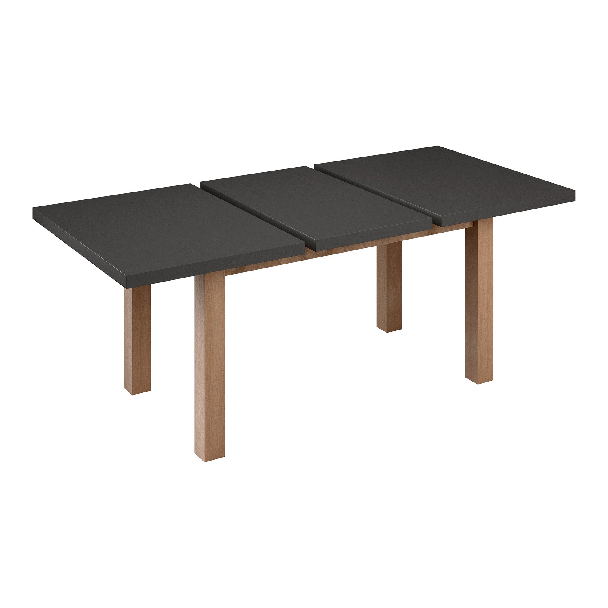 Monaco - Eetkamertafel - Eiken/Grijs - 160x90x79 cm
