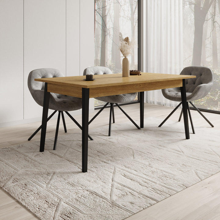 Monor - Eetkamertafel - Eiken - 200x90x76 cm