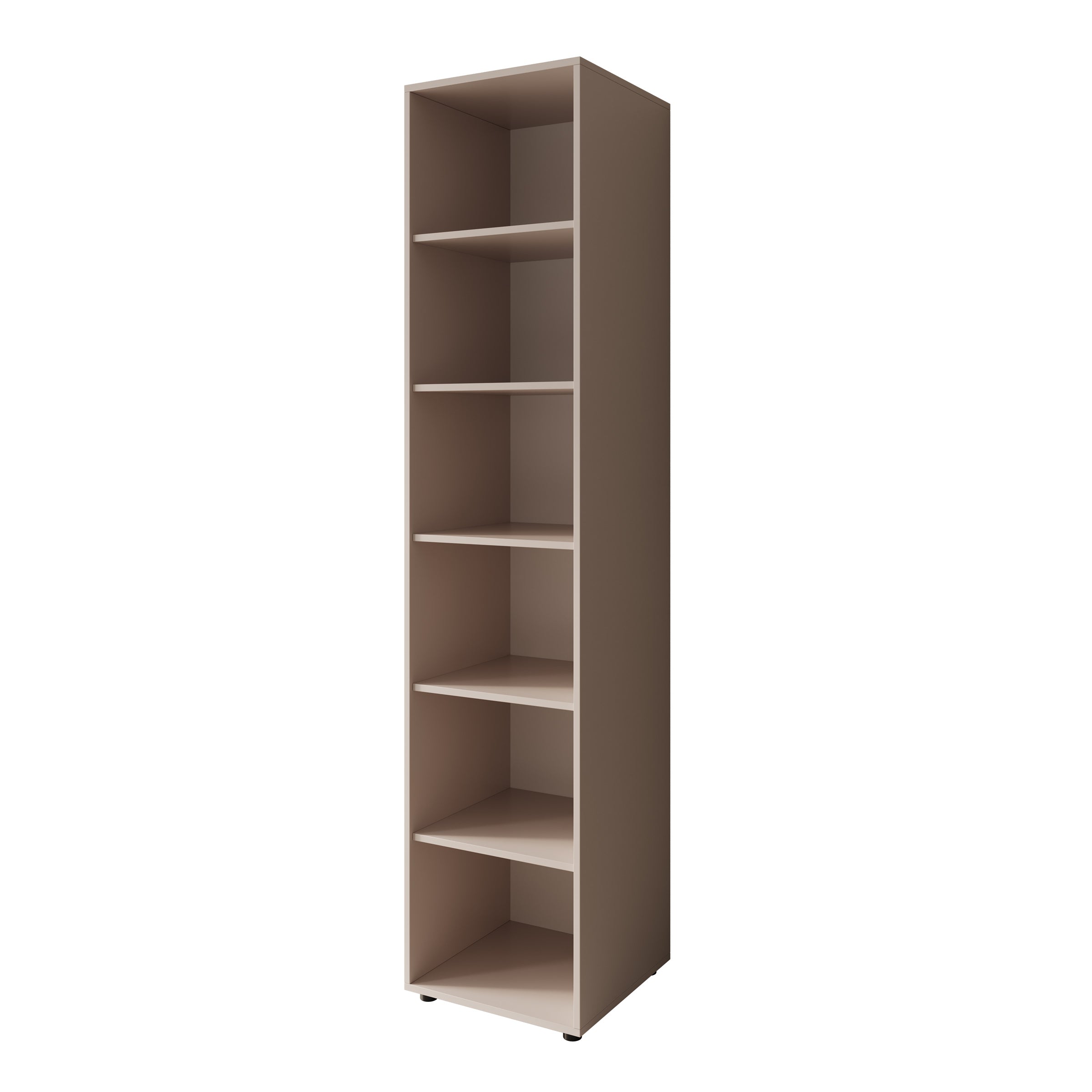 Montalo - Boekenkast - Beige - 45x45x206 cm