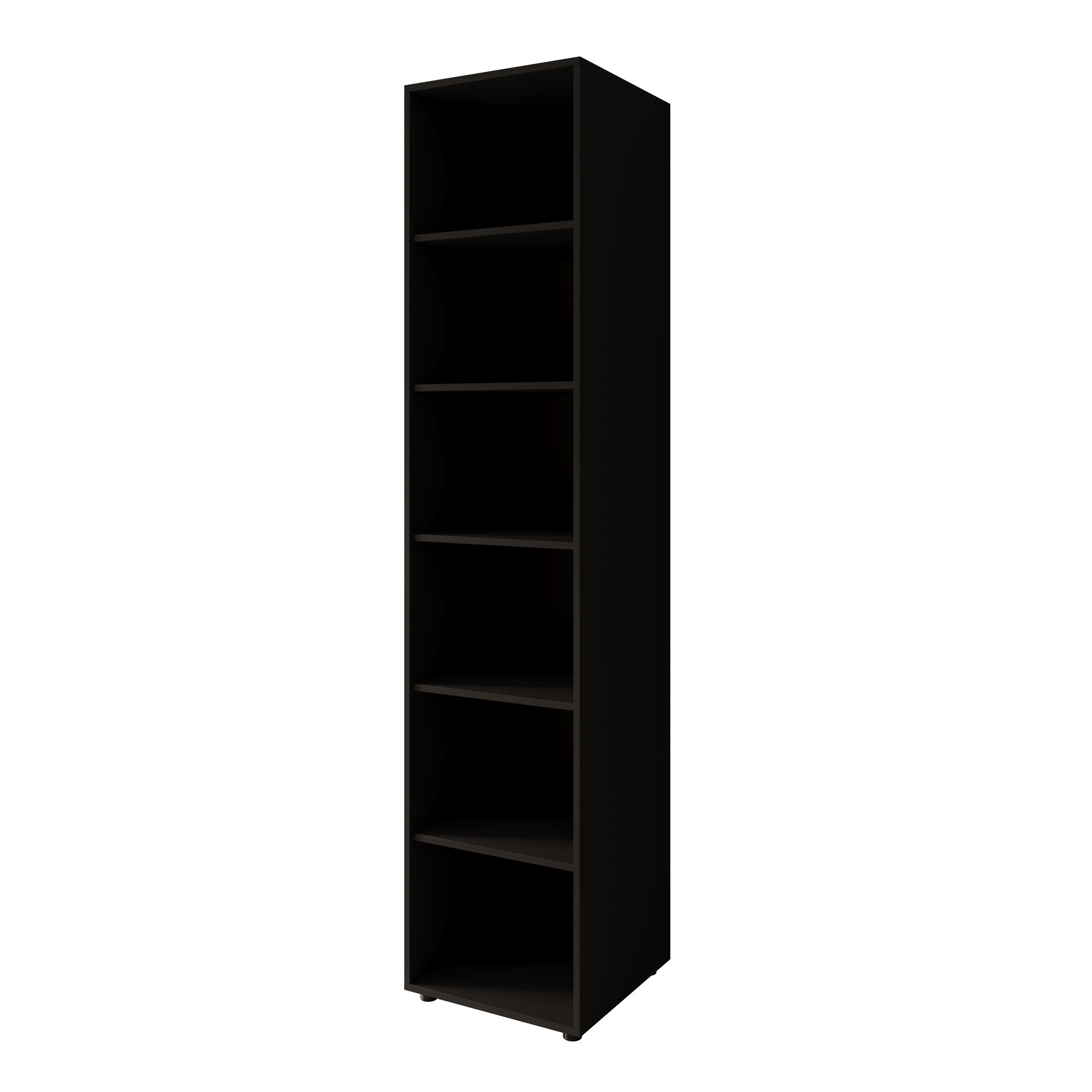 Montalo - Boekenkast - Zwart - 45x45x206 cm