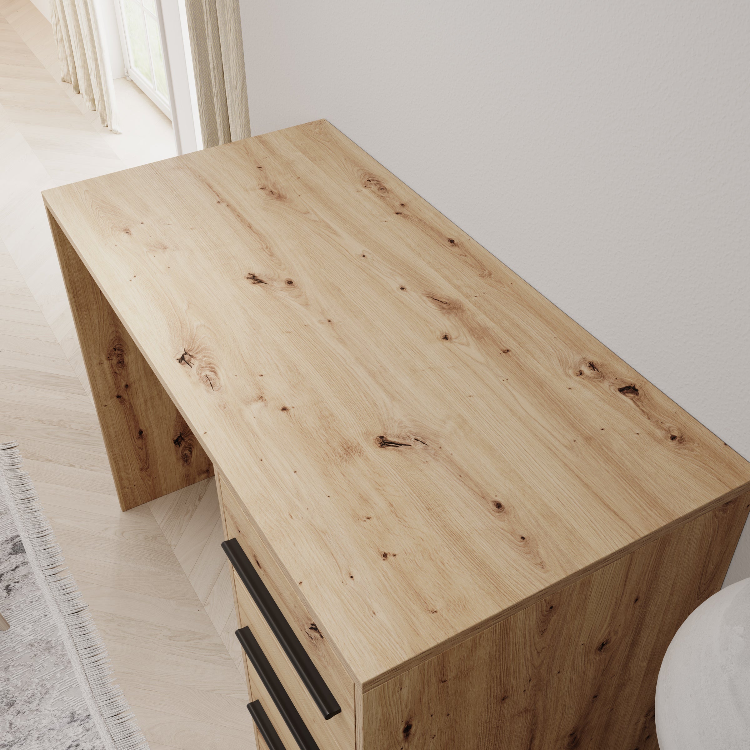 Montalo - Bureau - Eikenpatroon - 120x60x75 cm