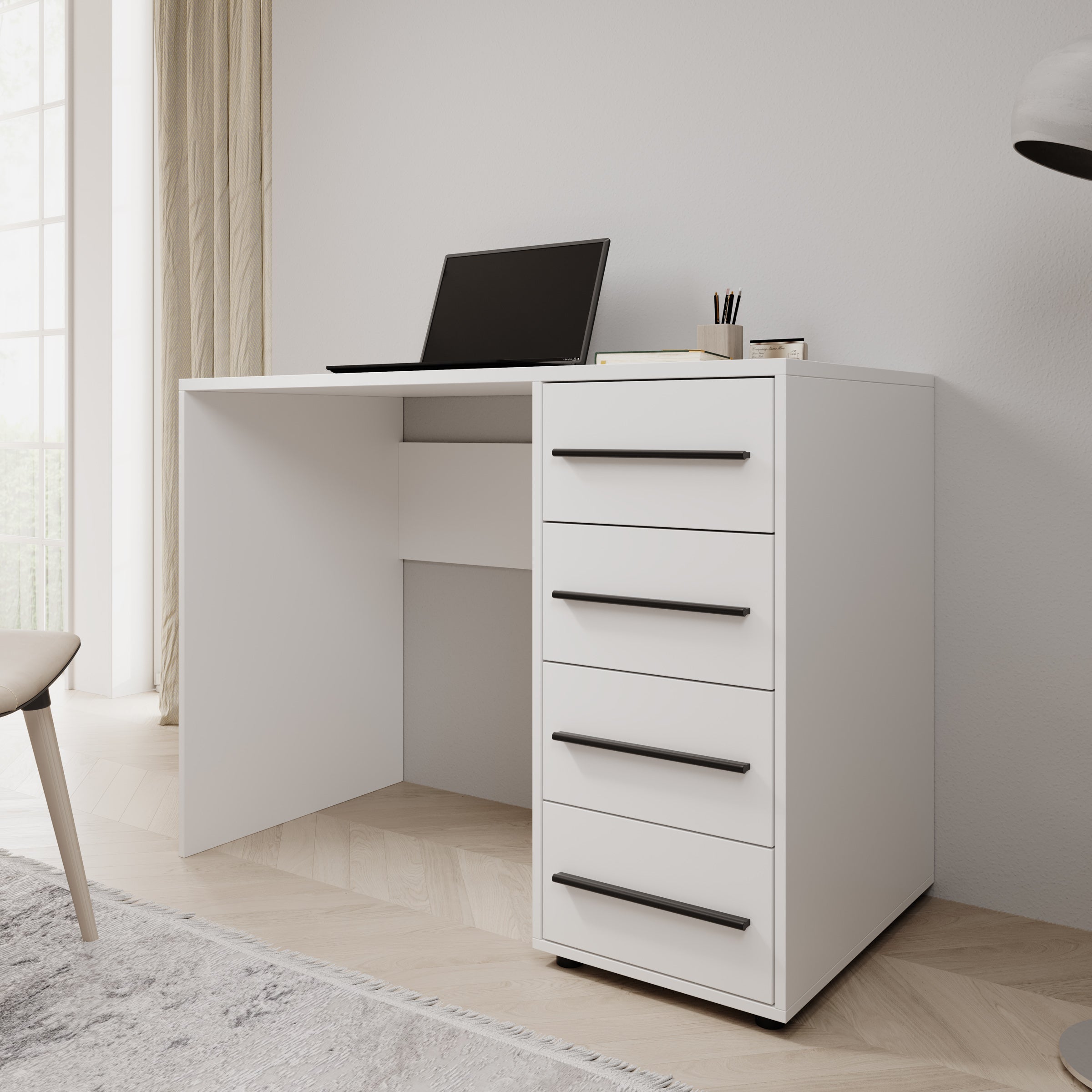 Montalo - Bureau - Wit - 120x60x75 cm
