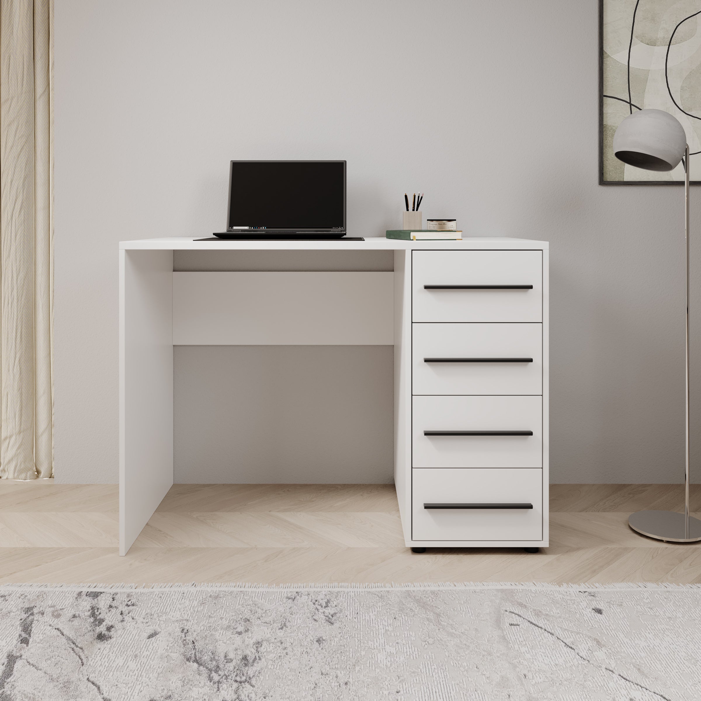 Montalo - Bureau - Wit - 120x60x75 cm