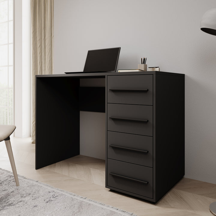 Montalo - Bureau - Zwart - 120x60x75 cm