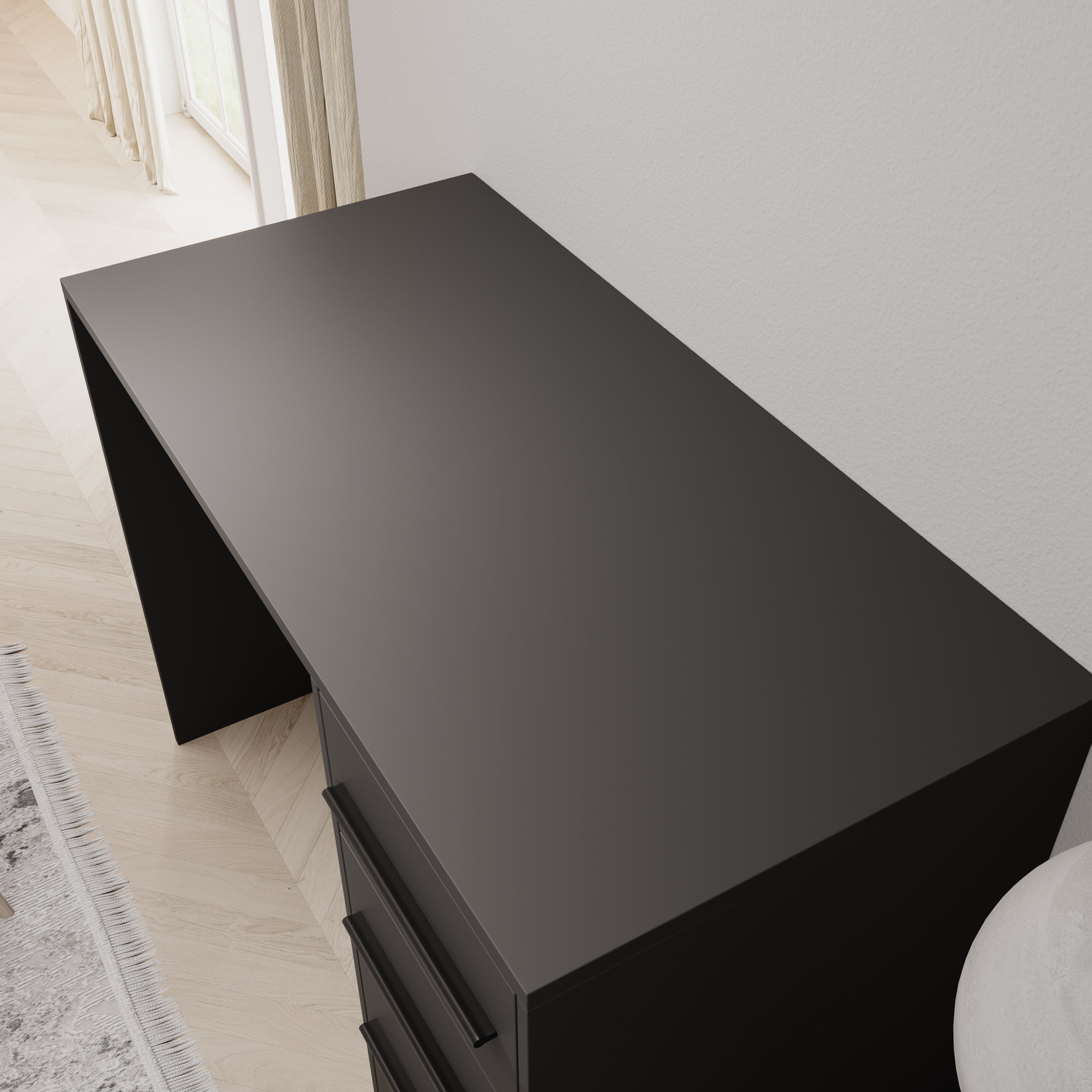 Montalo - Bureau - Zwart - 120x60x75 cm