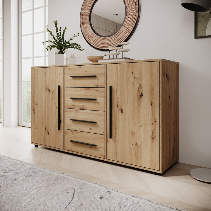 Montalo - Dressoir - Eikenpatroon - 150x40x87 cm