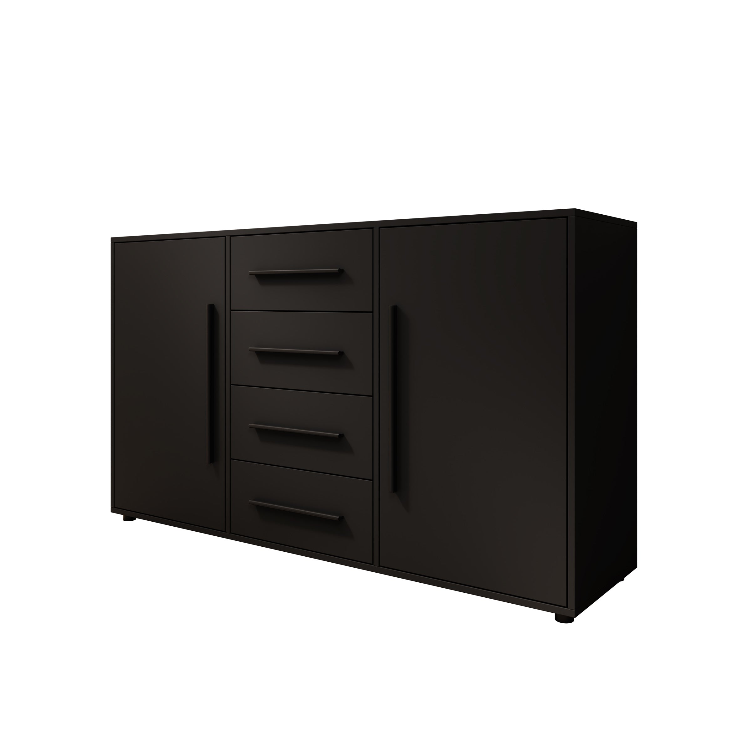 Montalo - Dressoir - Zwart - 150x40x87 cm