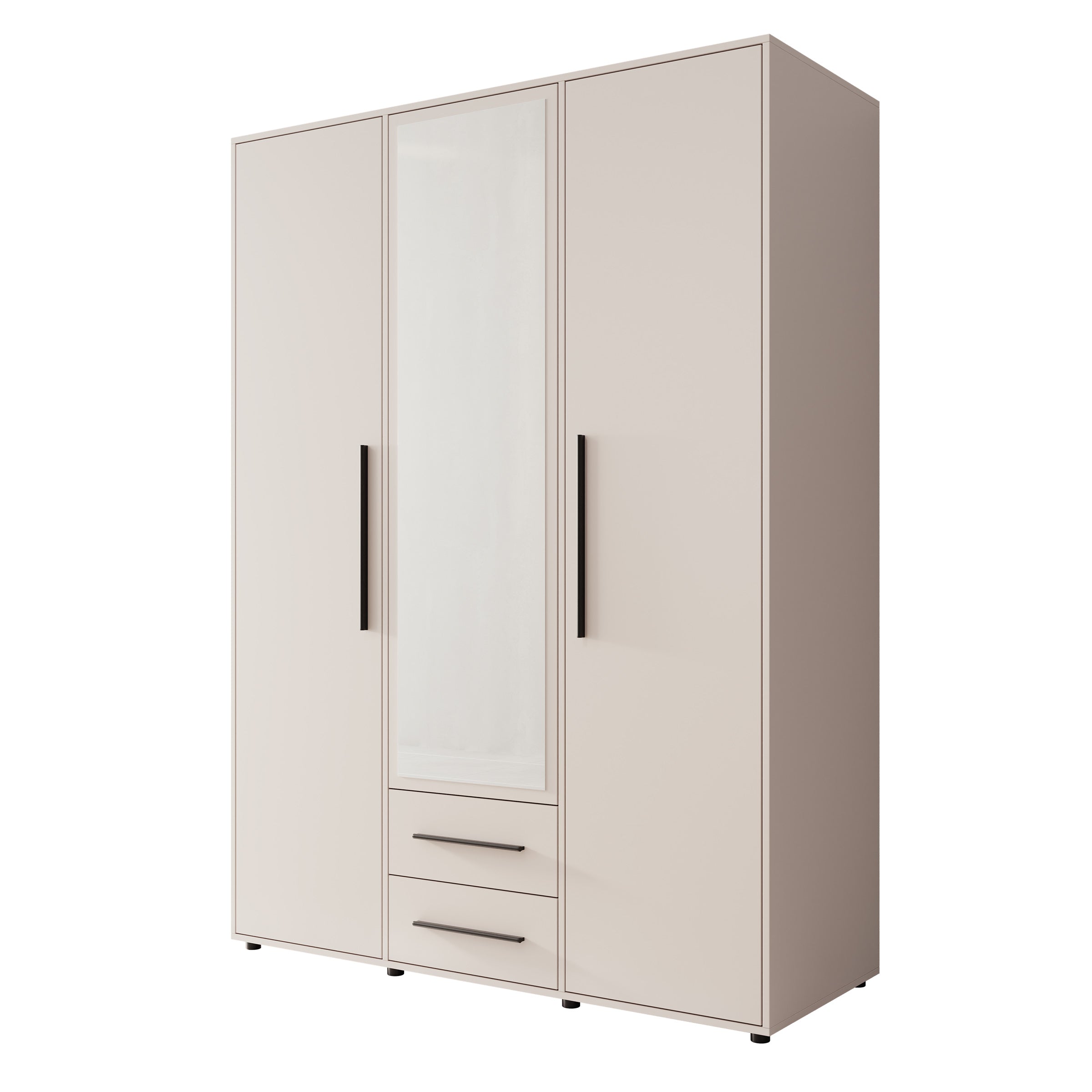 Montalo - Kledingkast 3-deurs - Beige - 150x59x206 cm