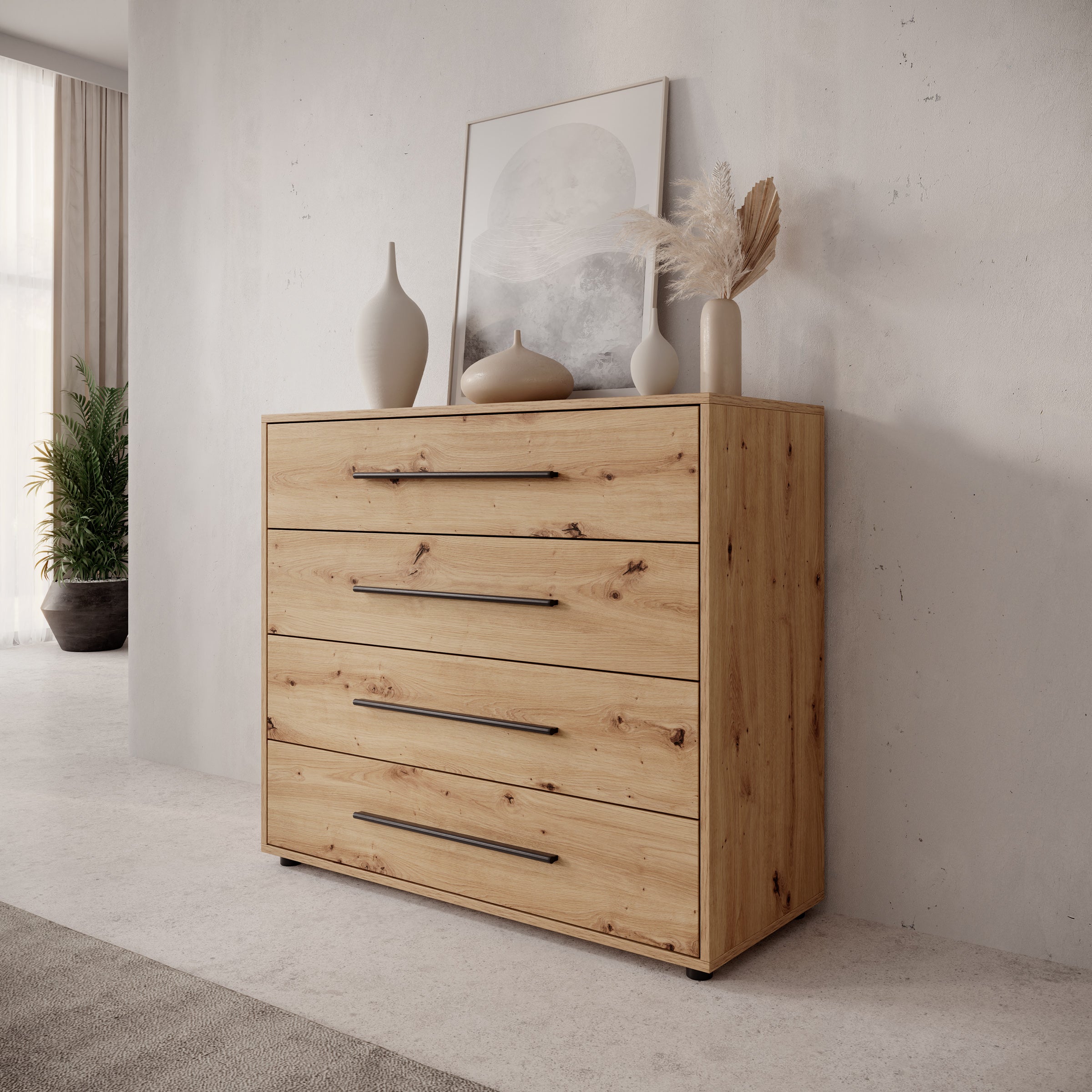 Montalo - Ladekast - Eikenpatroon - 99x40x87 cm