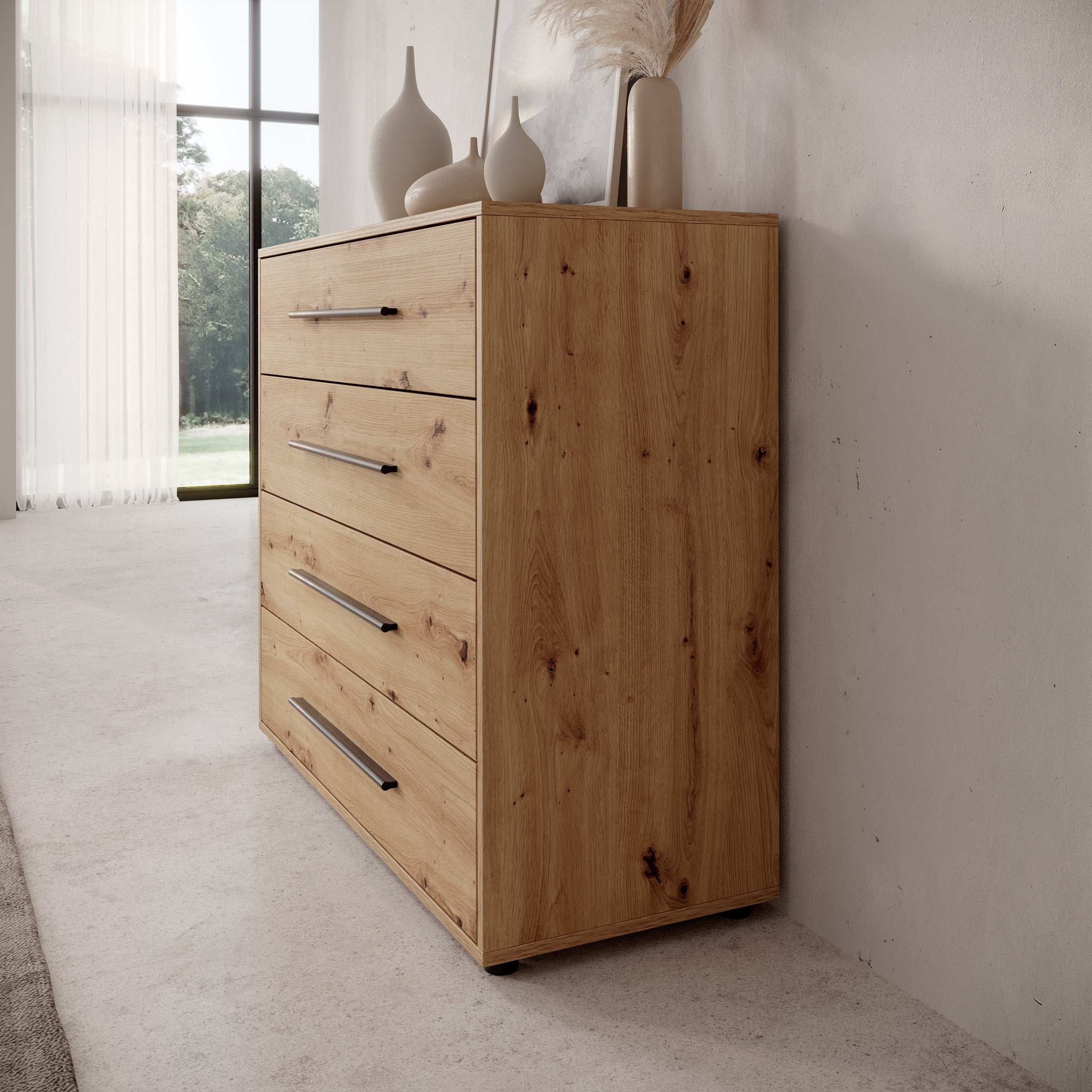 Montalo - Ladekast - Eikenpatroon - 99x40x87 cm