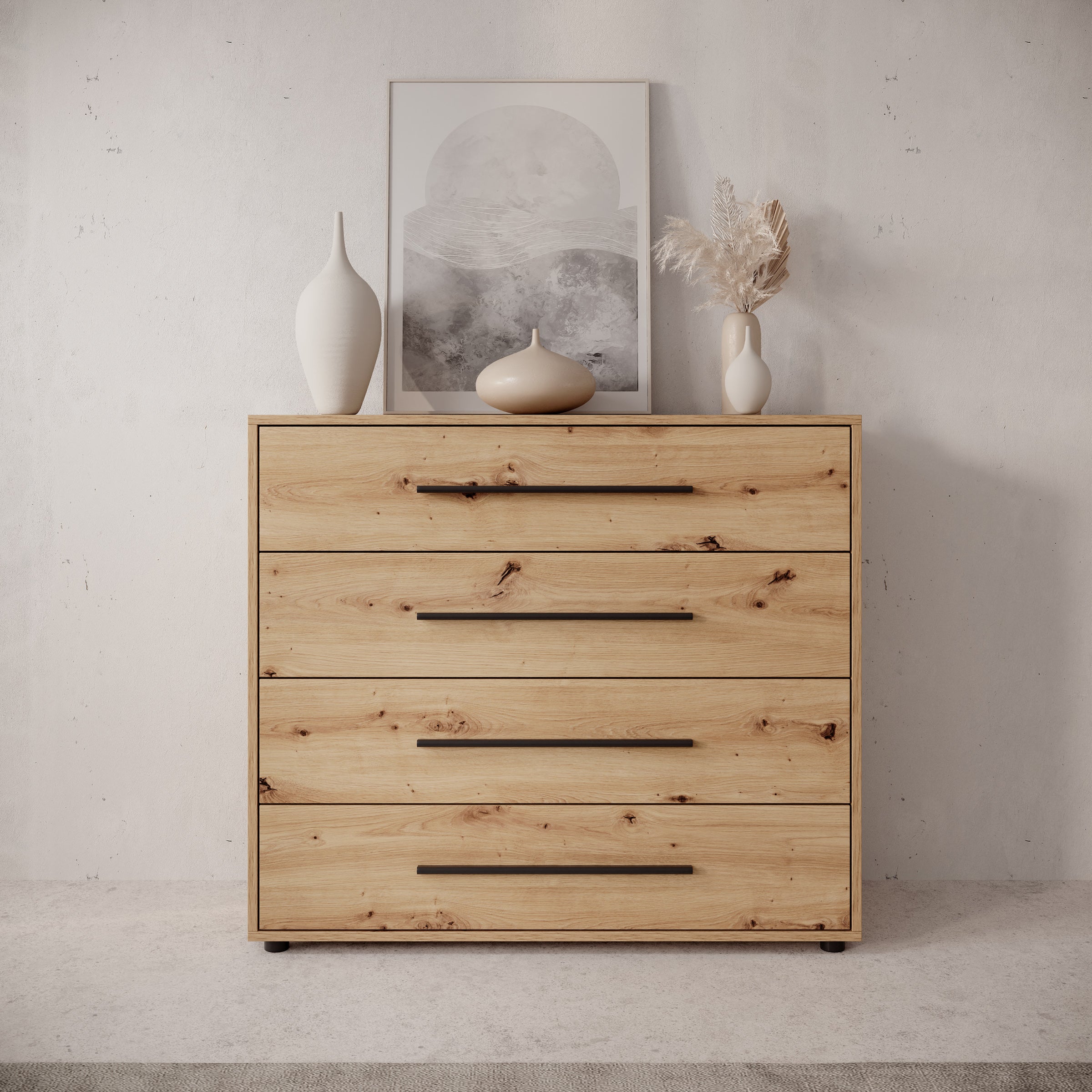 Montalo - Ladekast - Eikenpatroon - 99x40x87 cm