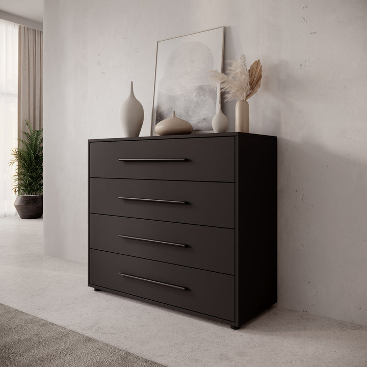 Montalo - Ladekast - Zwart - 99x40x87 cm
