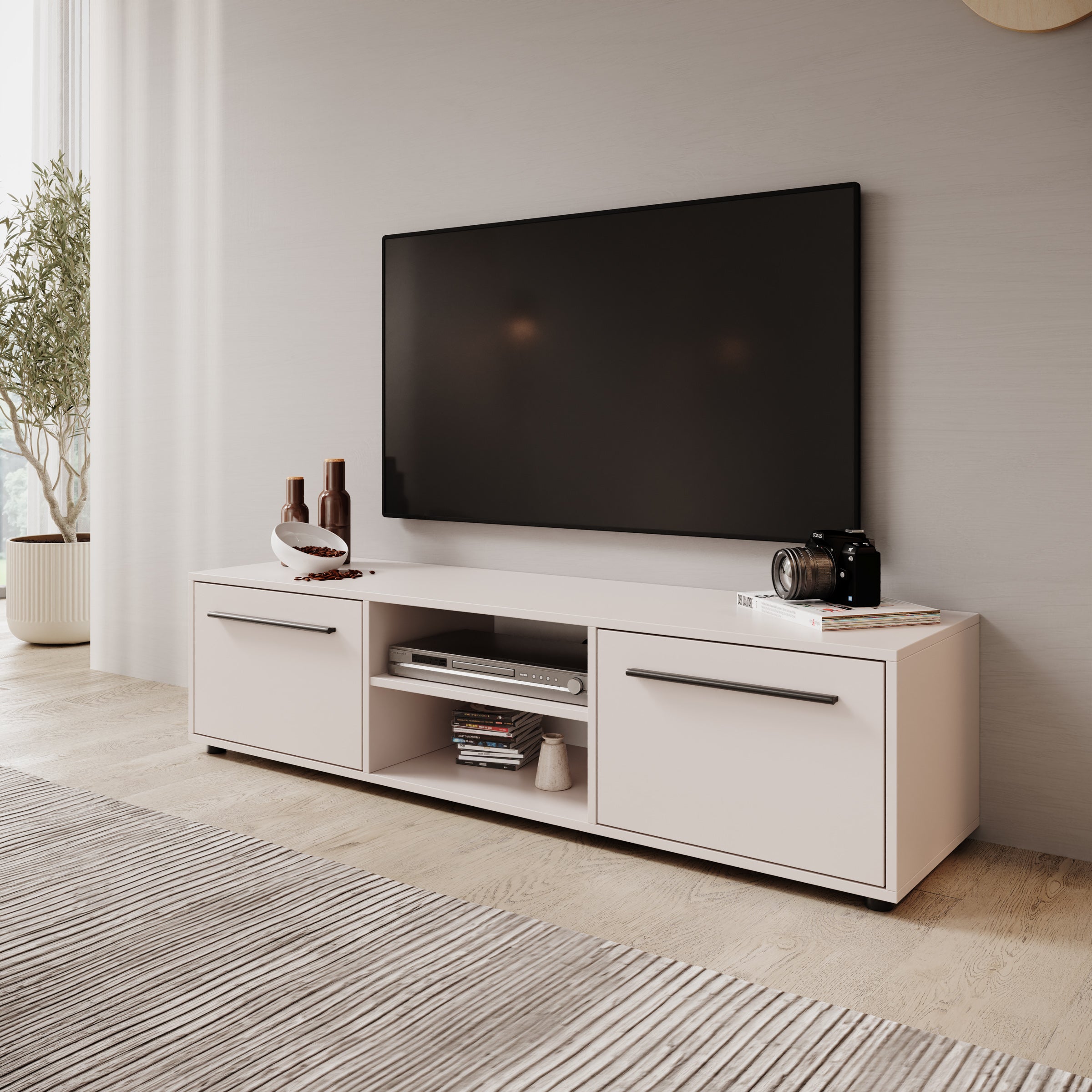 Montalo - TV-Meubel - Beige - 150x40x38 cm