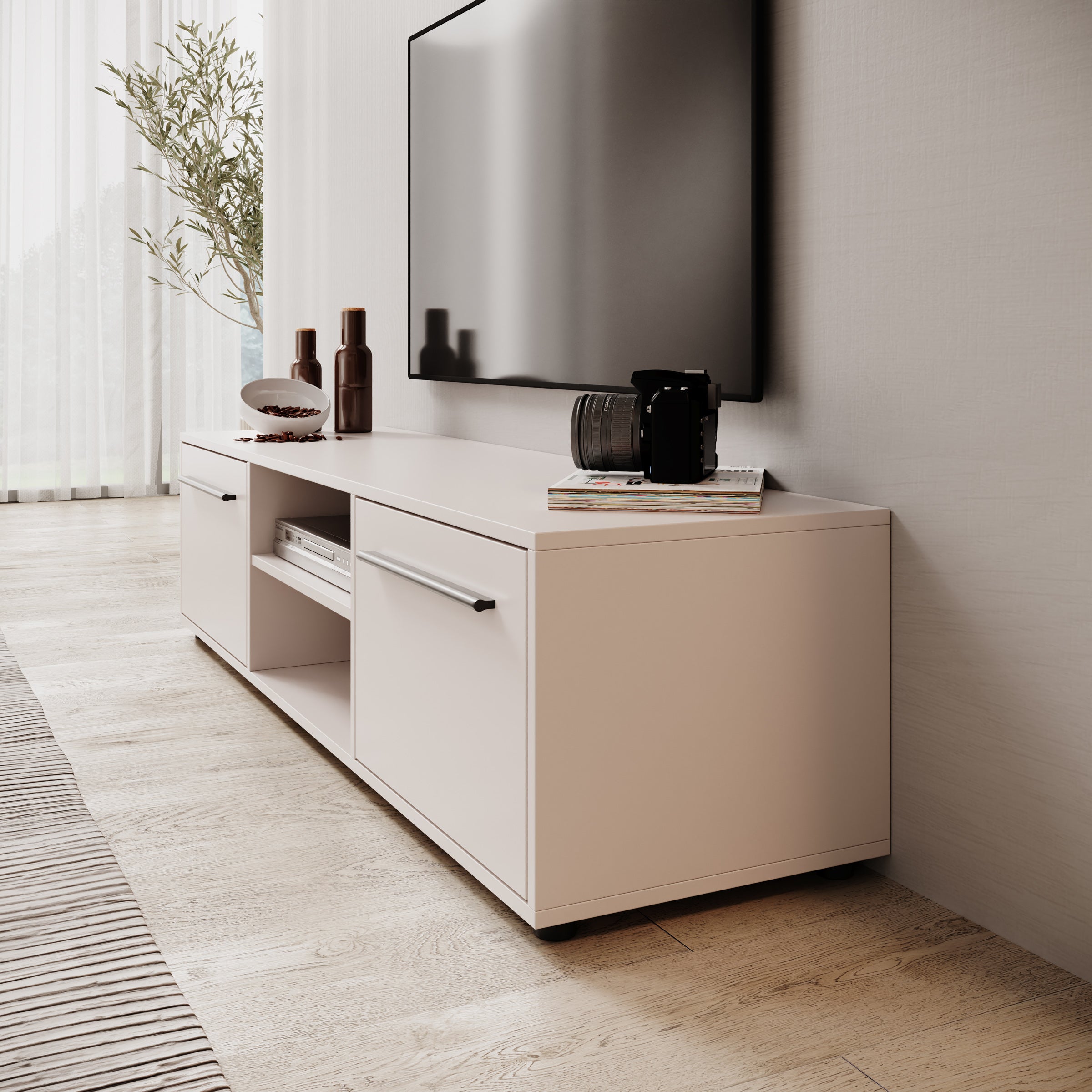 Montalo - TV-Meubel - Beige - 150x40x38 cm
