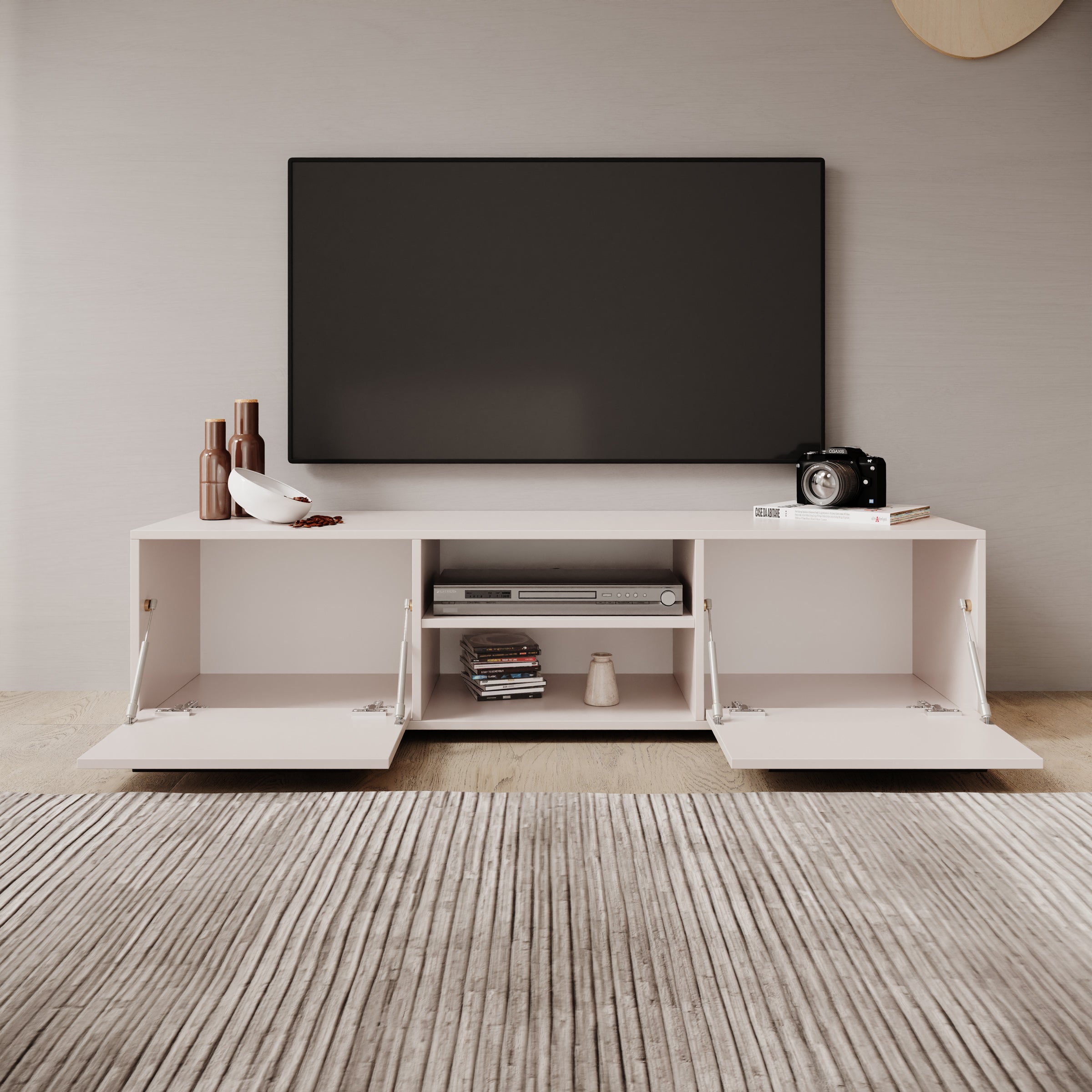 Montalo - TV-Meubel - Beige - 150x40x38 cm