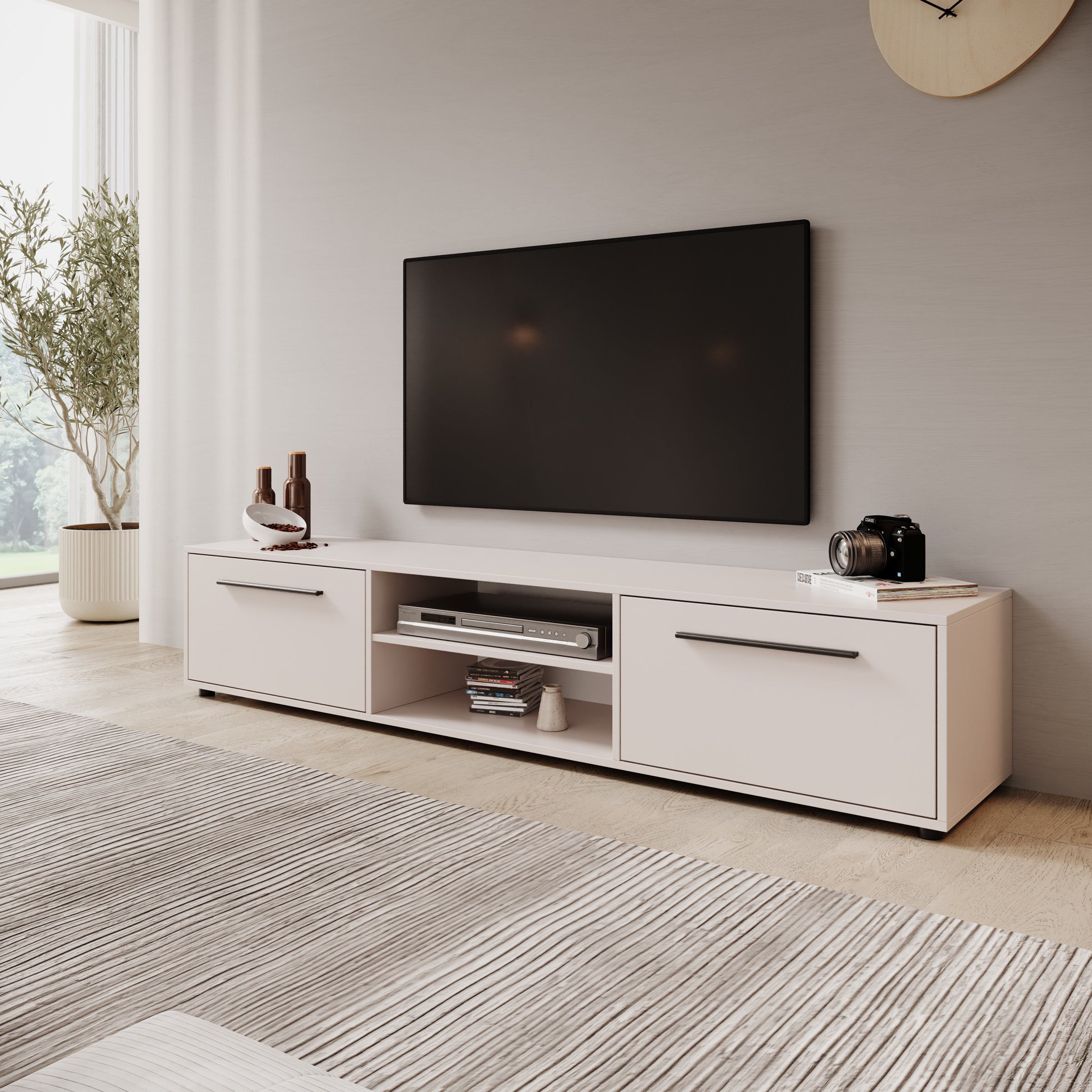 Montalo - TV-Meubel - Beige - 190x40x38 cm