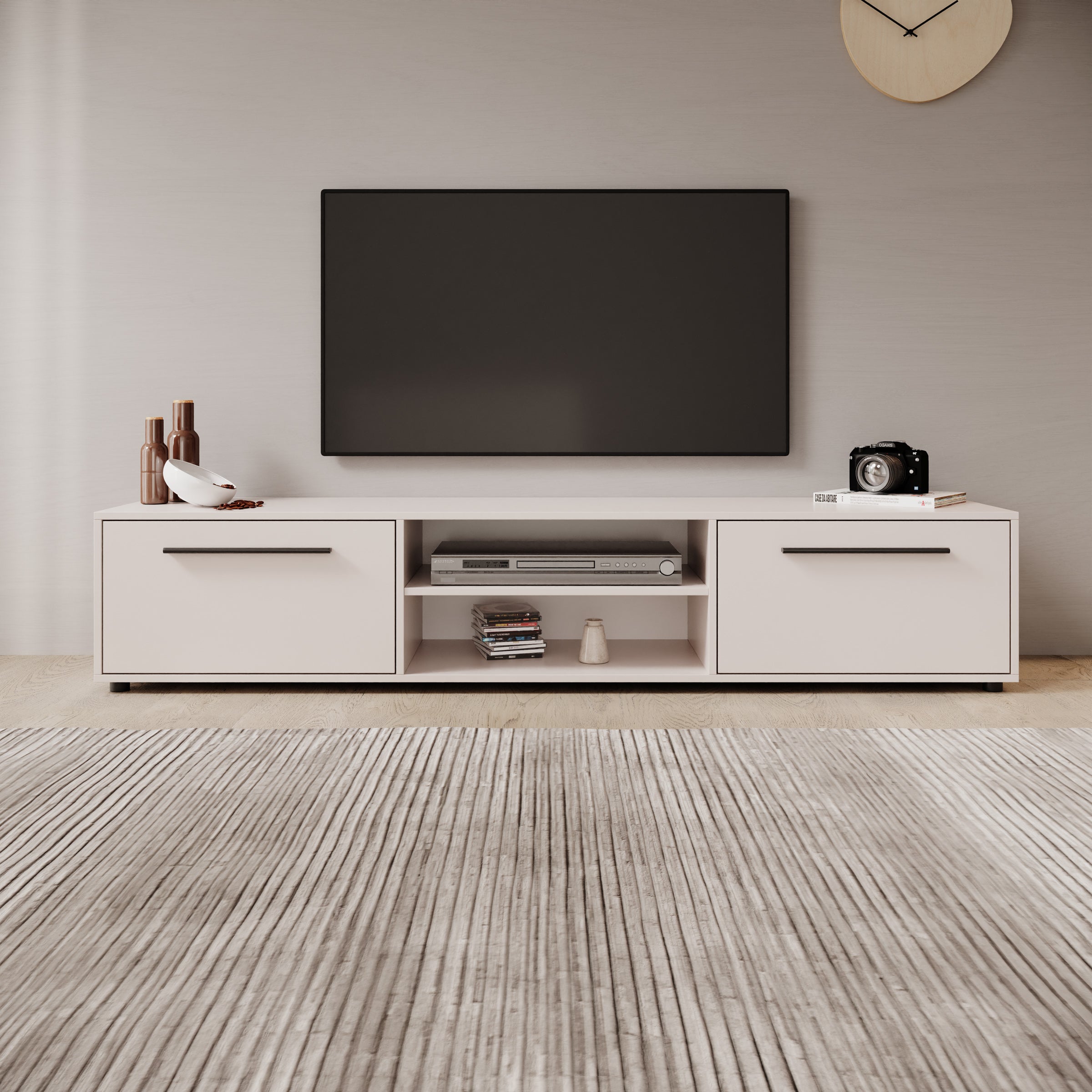 Montalo - TV-Meubel - Beige - 190x40x38 cm