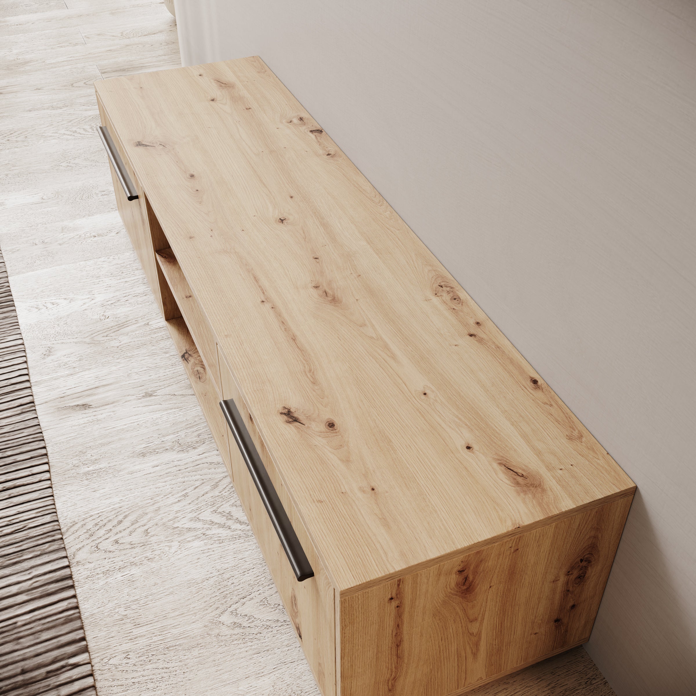 Montalo - TV-Meubel - Eikenpatroon - 150x40x38 cm