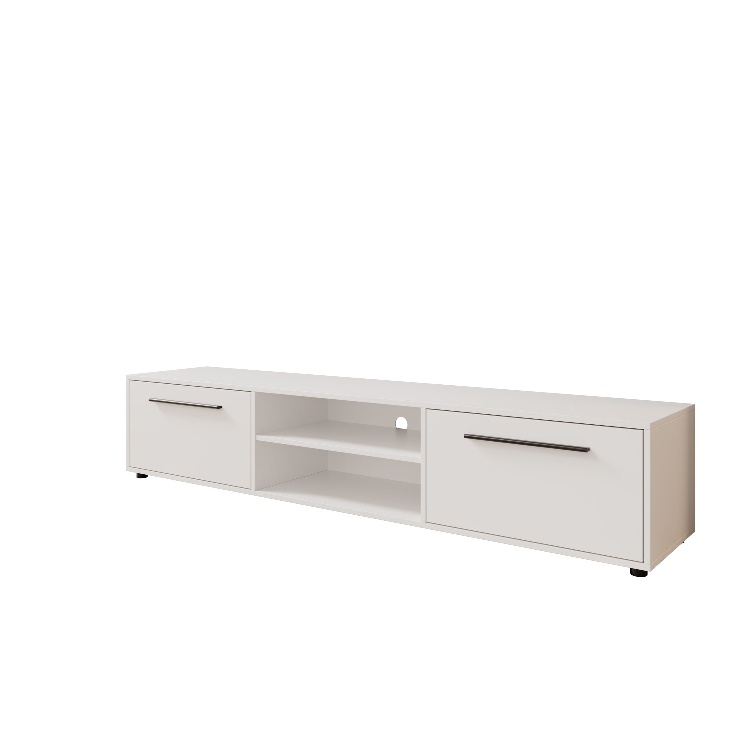 Montalo - TV-Meubel - Wit - 190x40x38 cm