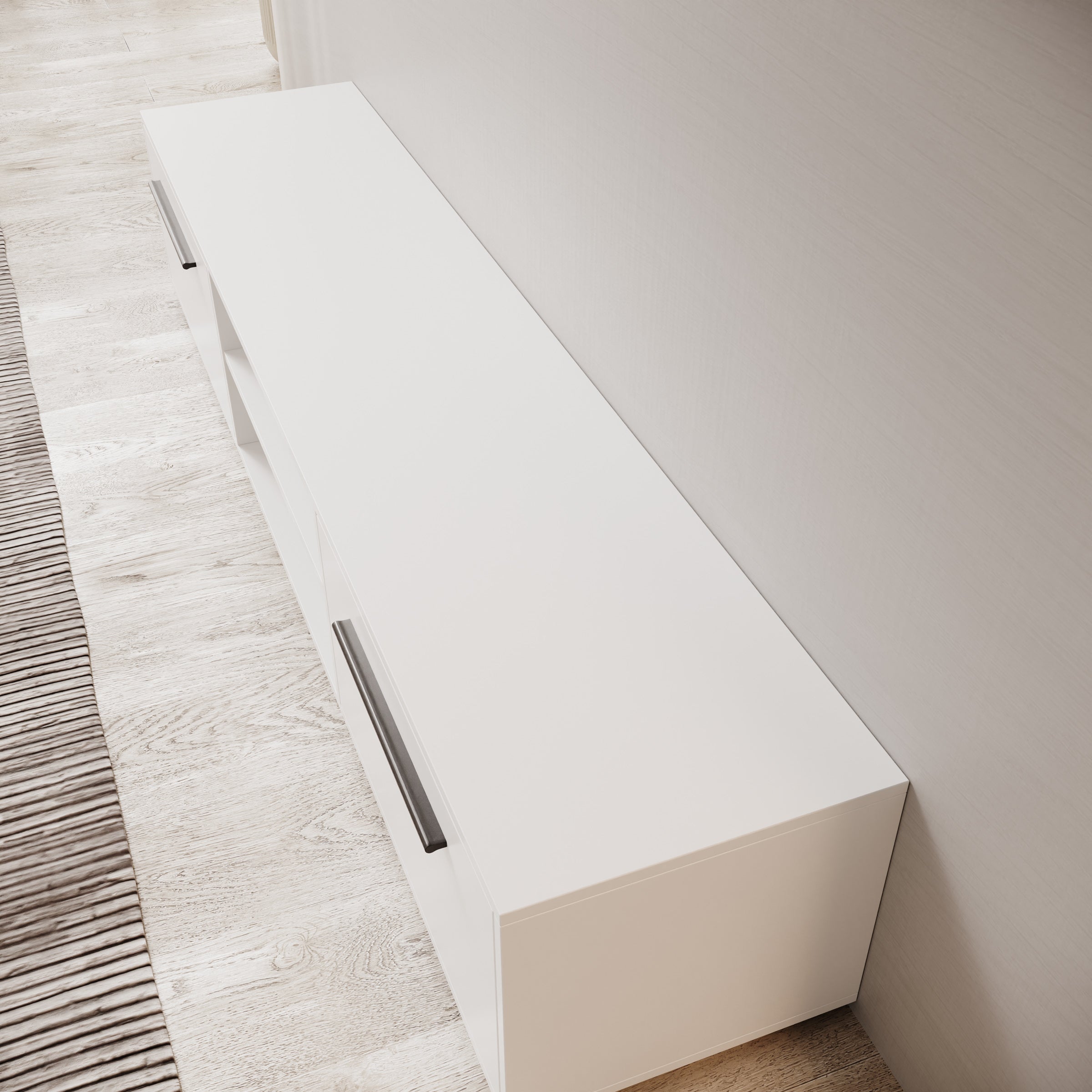 Montalo - TV-Meubel - Wit - 190x40x38 cm