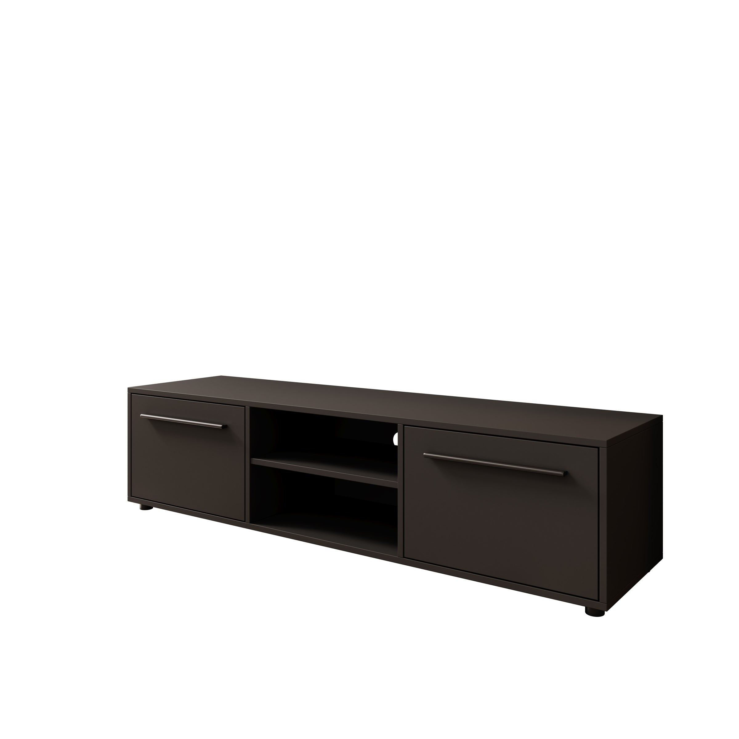 Montalo - TV-Meubel - Zwart - 150x40x38 cm