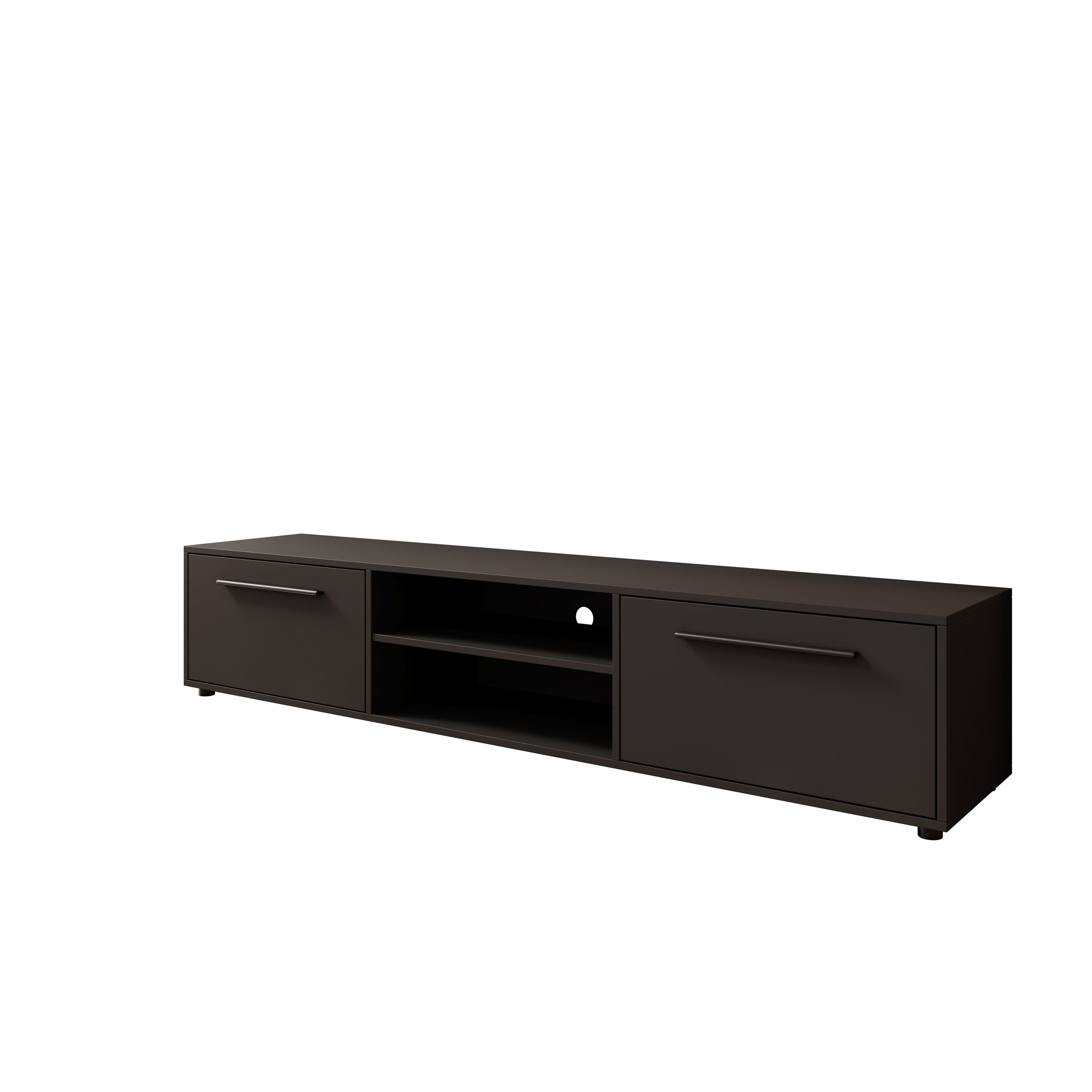 Montalo - TV-Meubel - Zwart - 190x40x38 cm