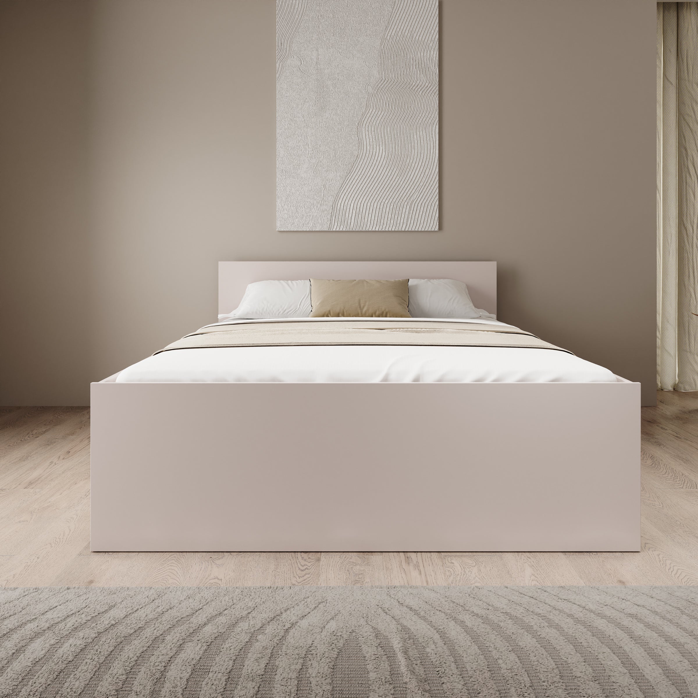 Montalo - Tweepersoonsbed - Beige - 160x200 cm