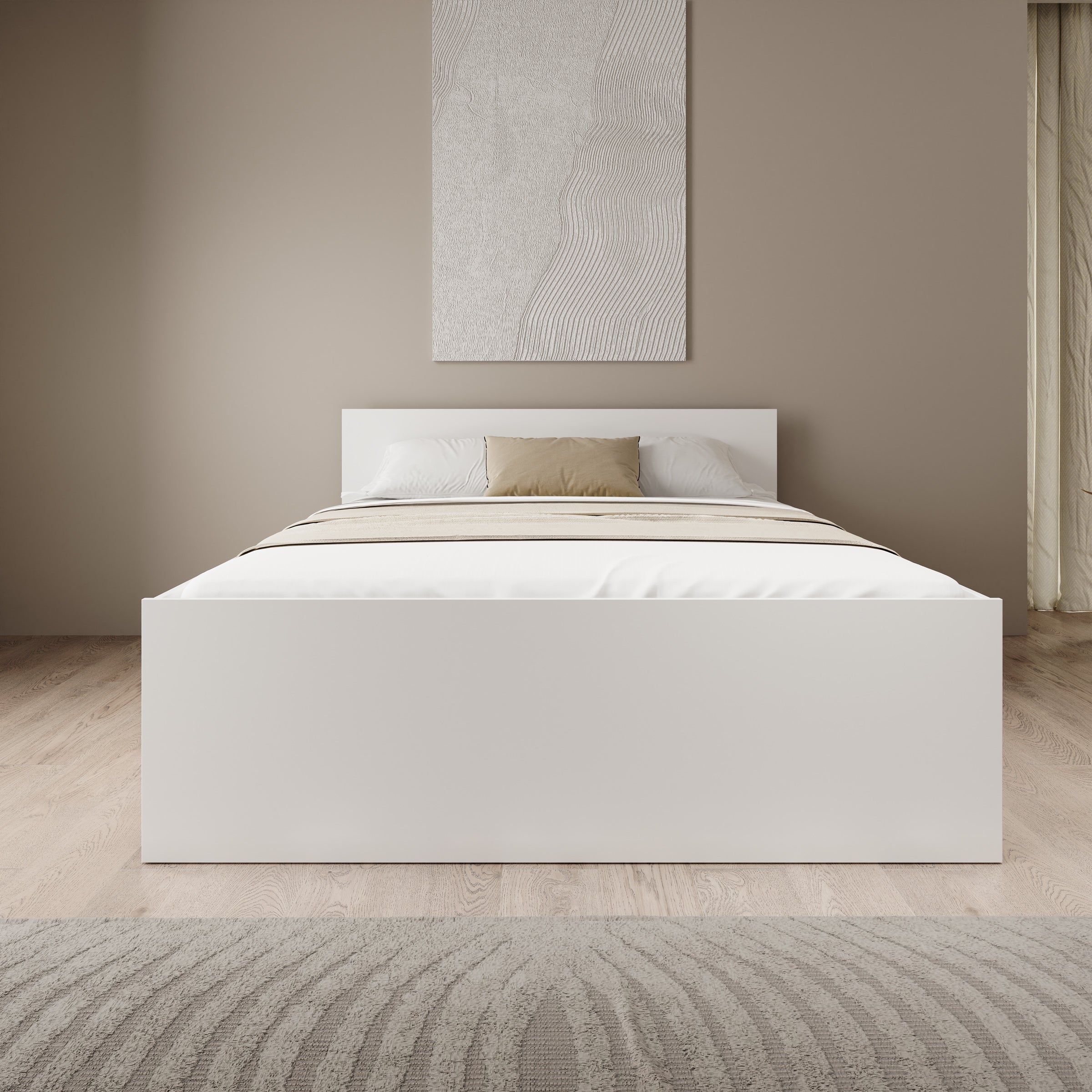 Montalo - Tweepersoonsbed - Wit - 160x200 cm