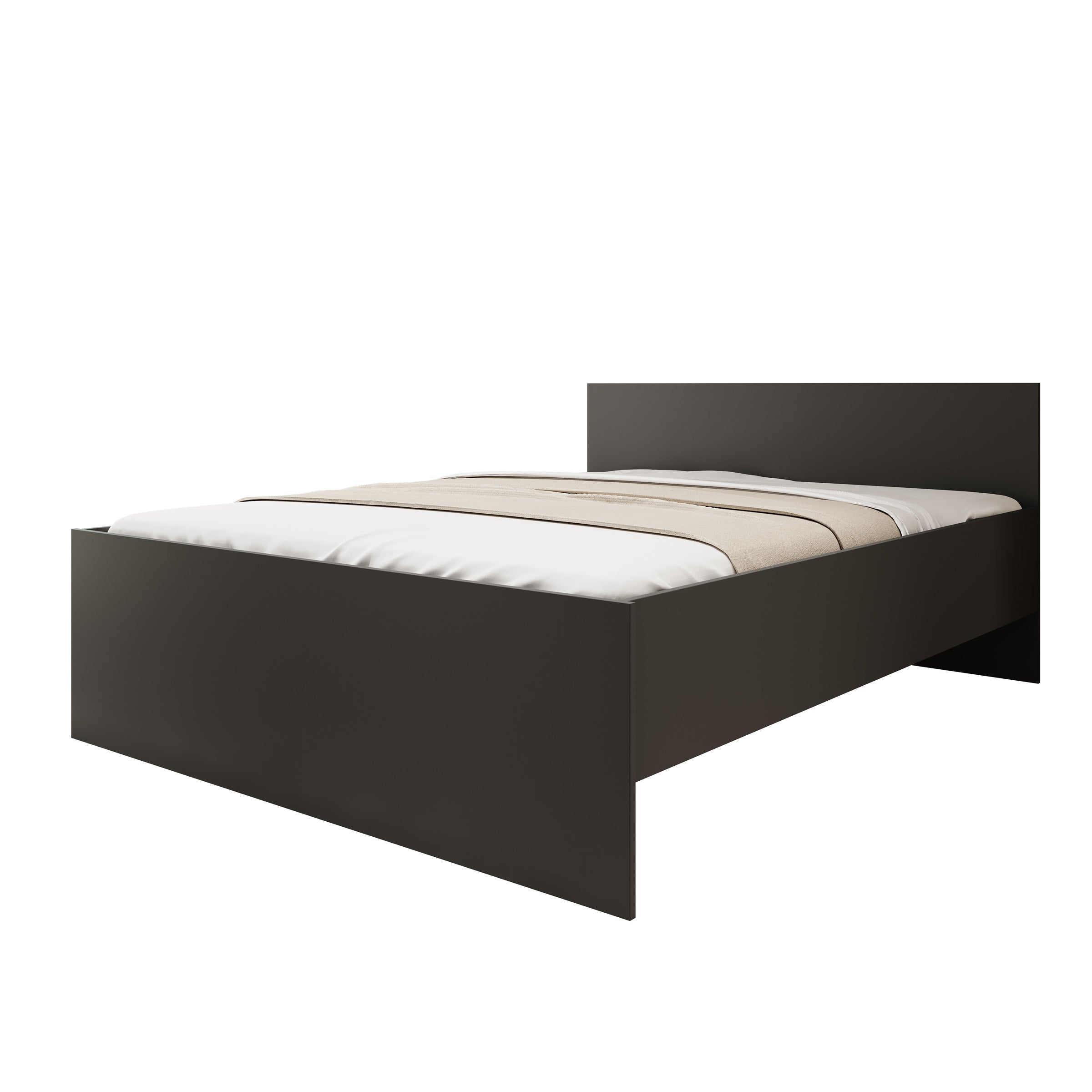 Montalo - Tweepersoonsbed - Zwart - 160x200 cm