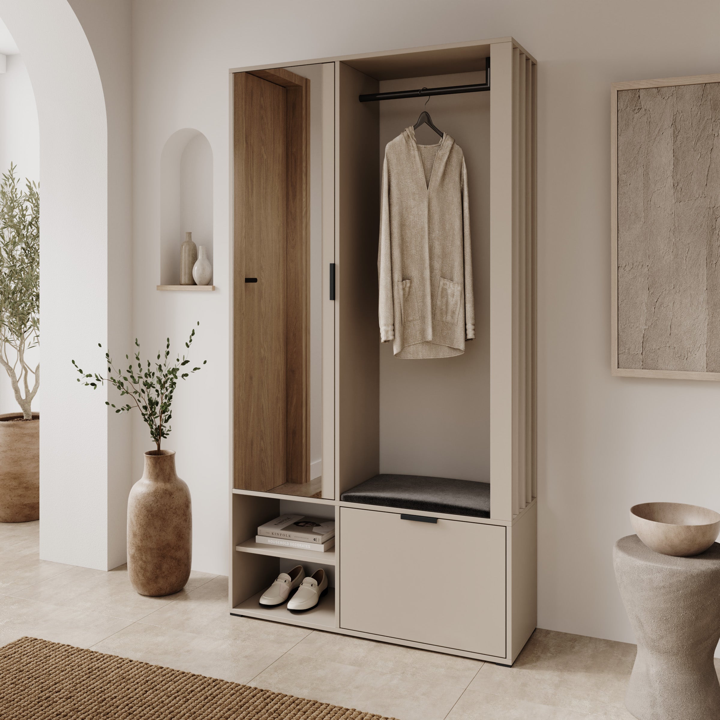 Montana - Halkast - Beige - 100x33x189 cm
