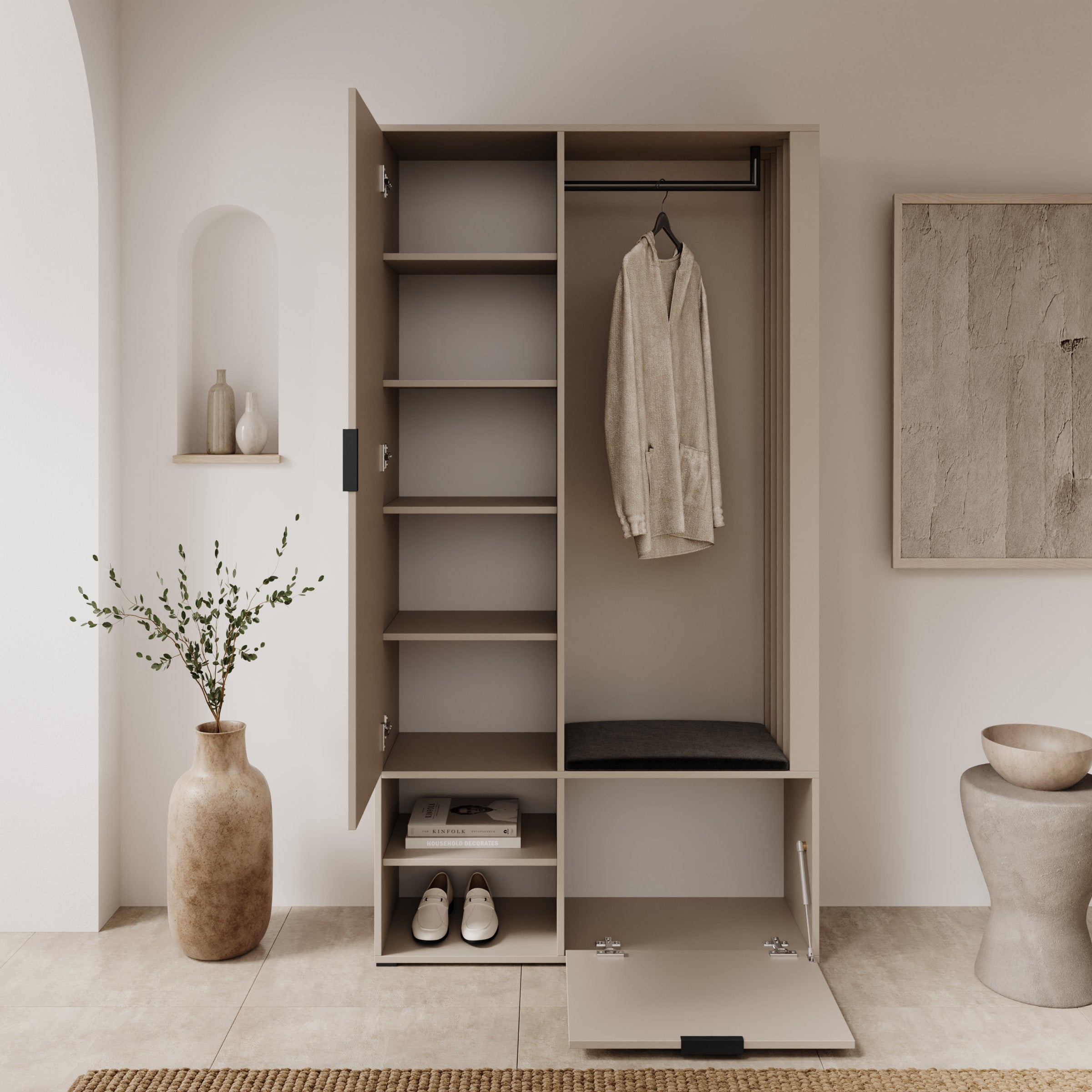 Montana - Halkast - Beige - 100x33x189 cm