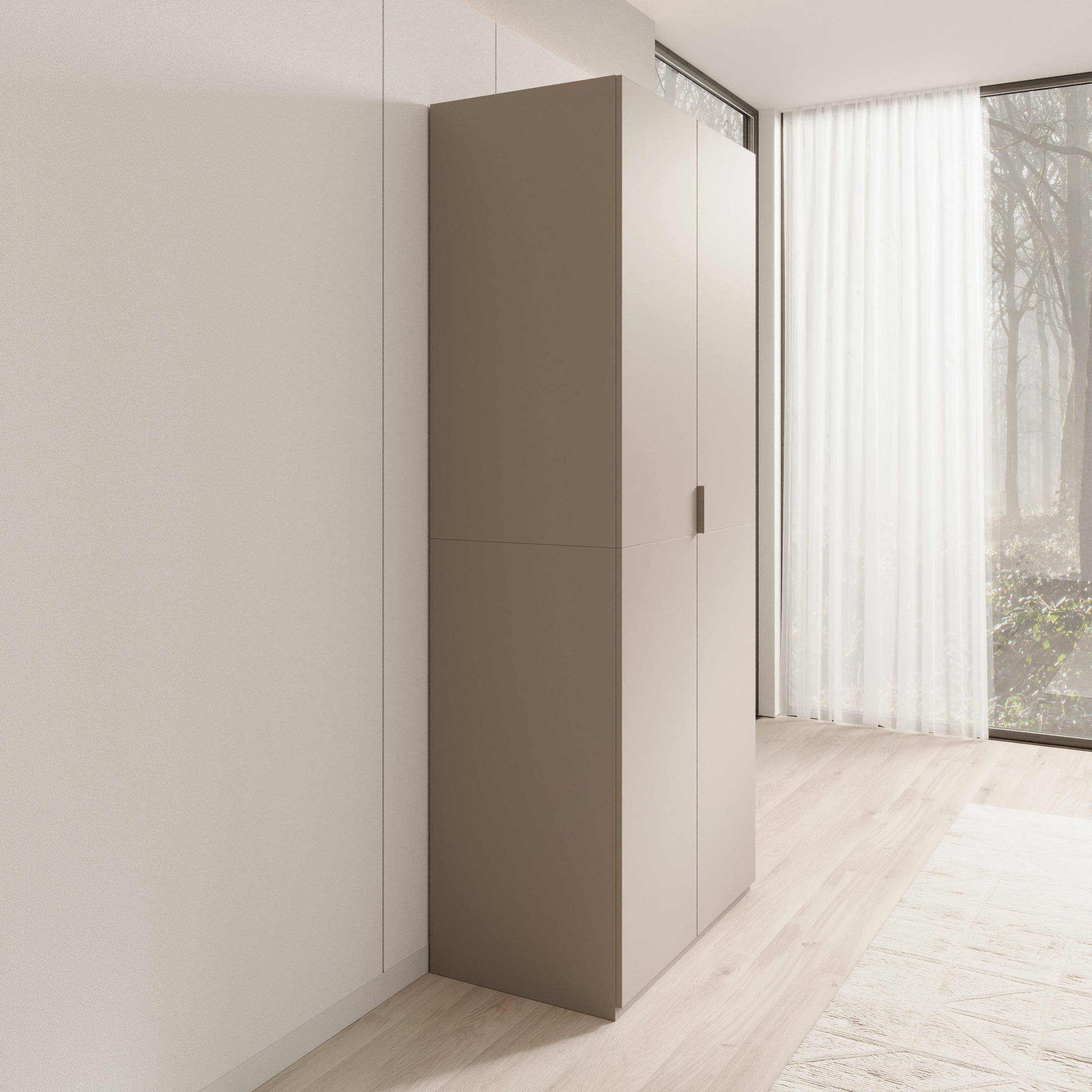 Montclair - Kledingkast 2-deurs - Beige - 90x53x215 cm