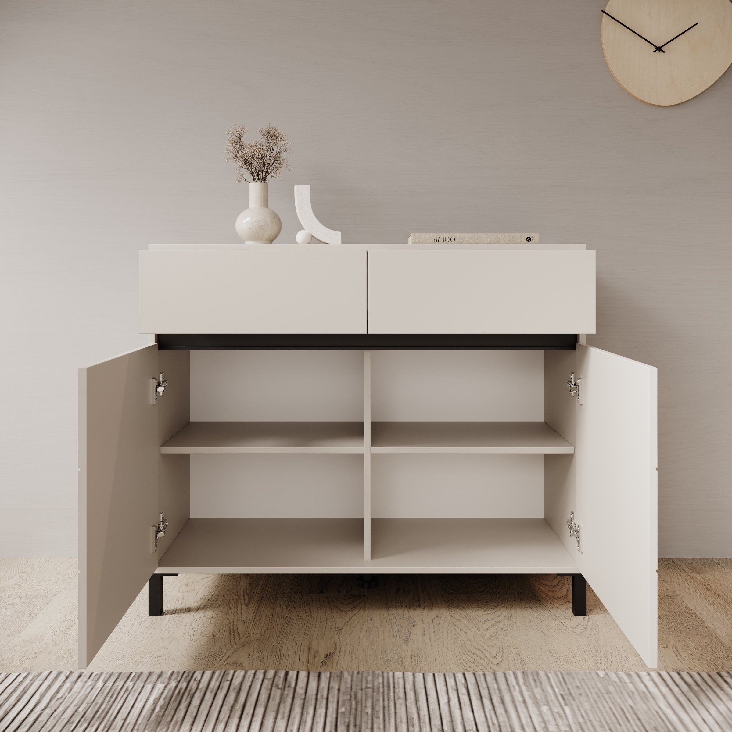 Montellini - Dressoir - Beige - 106x40x90 cm