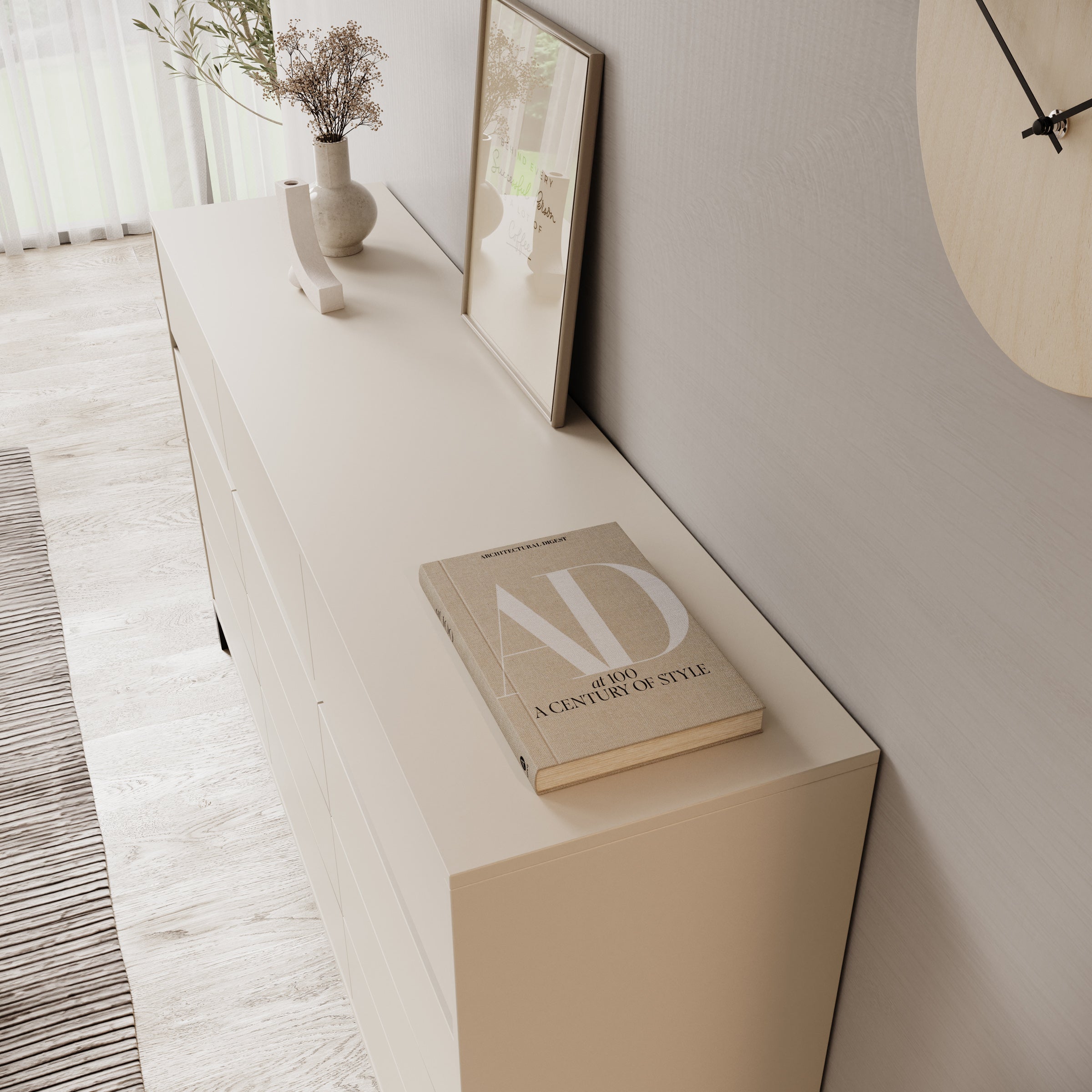 Montellini - Dressoir - Beige - 157x40x90 cm
