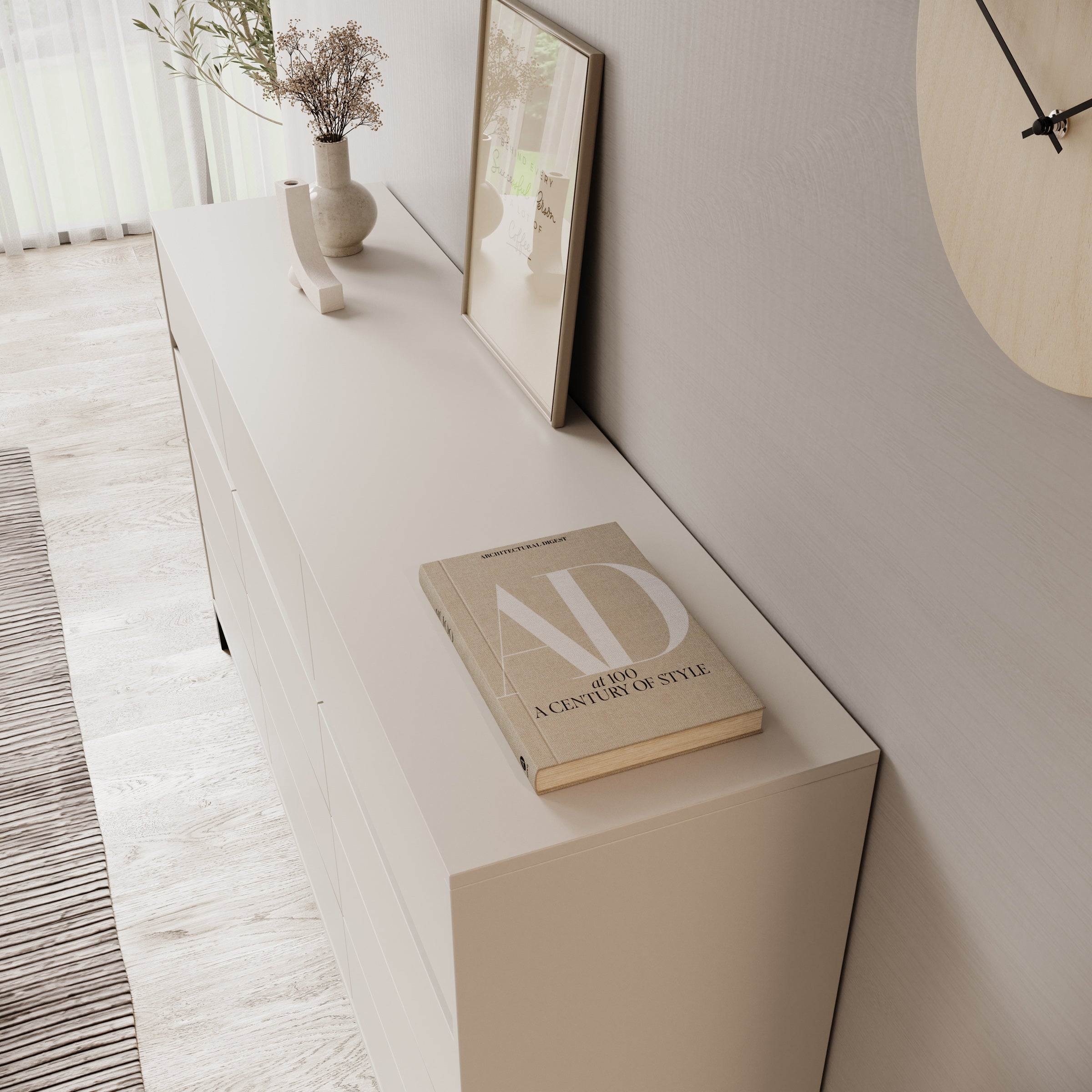 Montellini - Dressoir - Beige - 157x40x90 cm