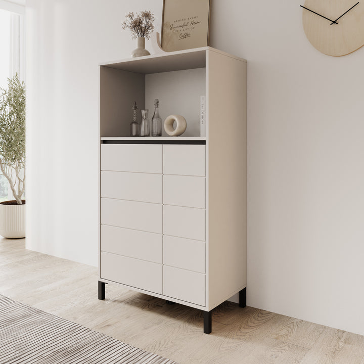 Montellini - Dressoir - Beige - 74x40x135 cm