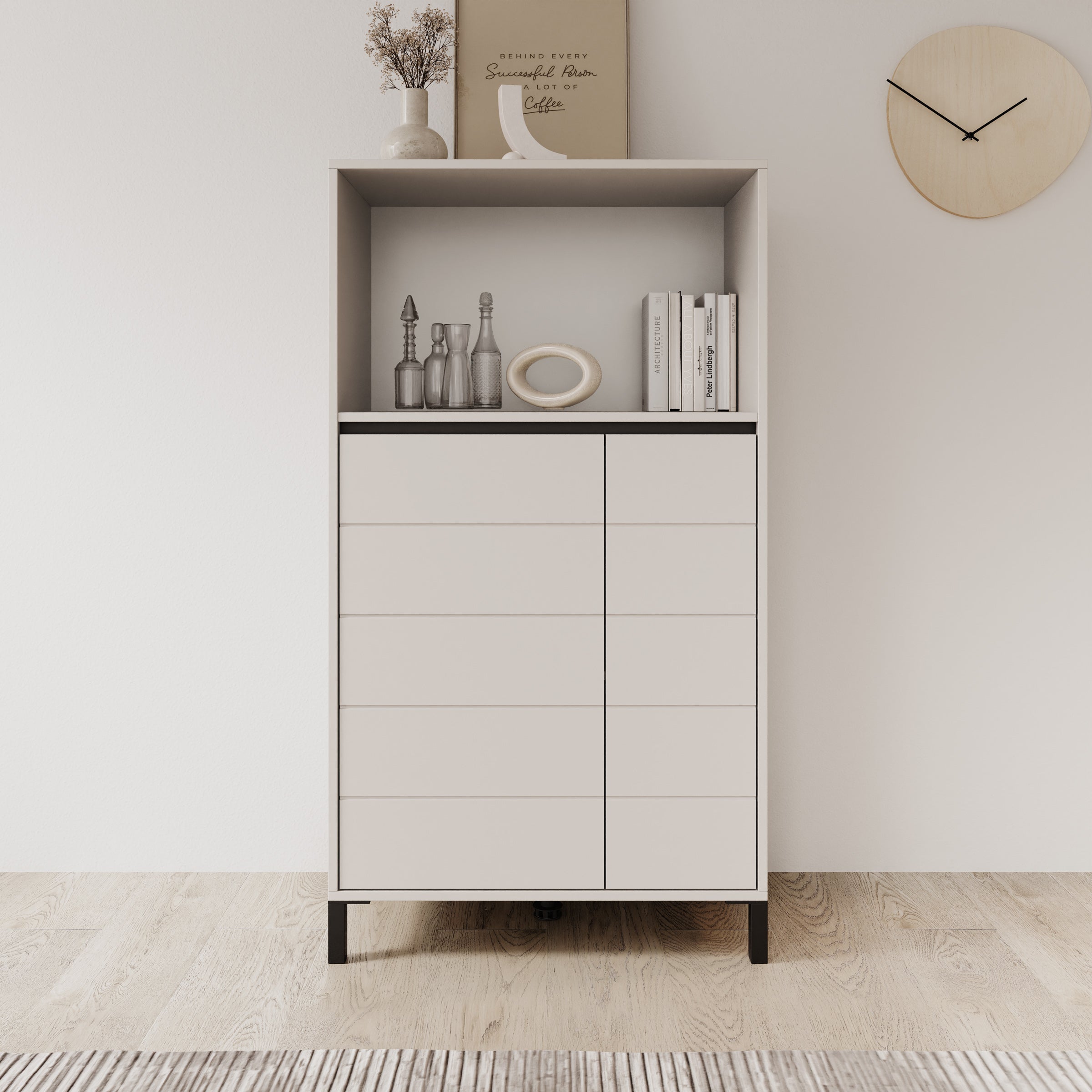 Montellini - Dressoir - Beige - 74x40x135 cm