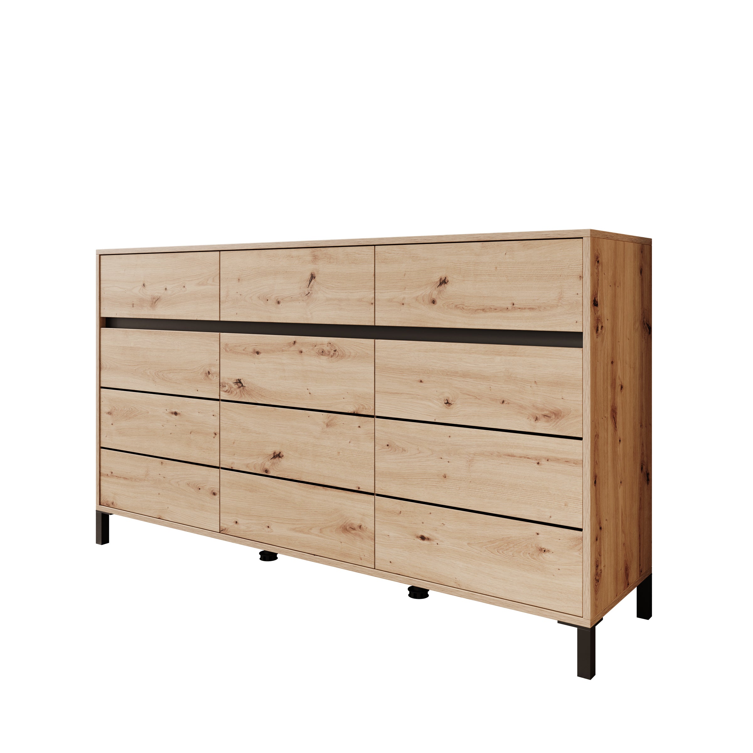 Montellini - Dressoir - Eikenpatroon - 157x40x90 cm